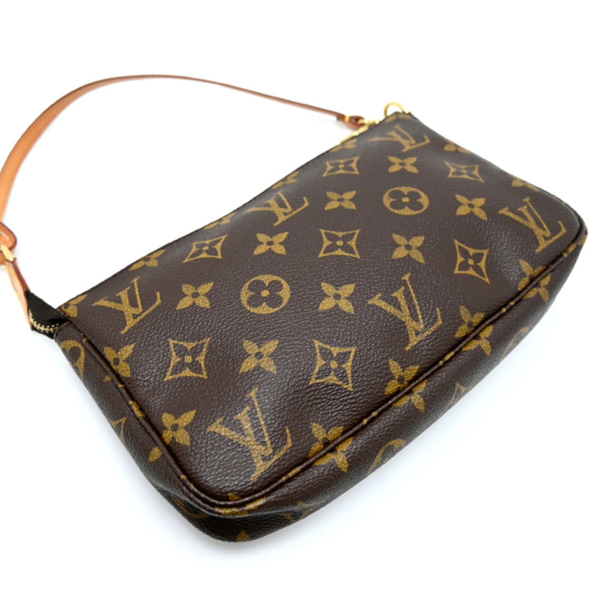 Louis Vuitton Brown Monogram Pochette Shoulder Bag (Pre-Owned)