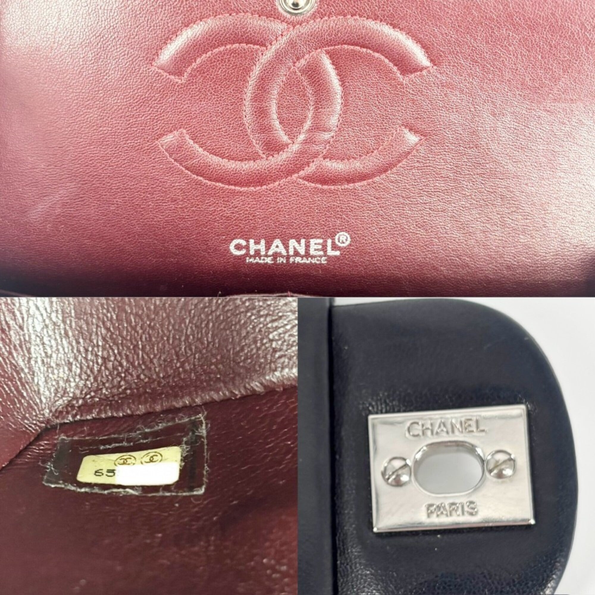 Chanel Navy Leather Shoulder Bag (Pre-Owned)