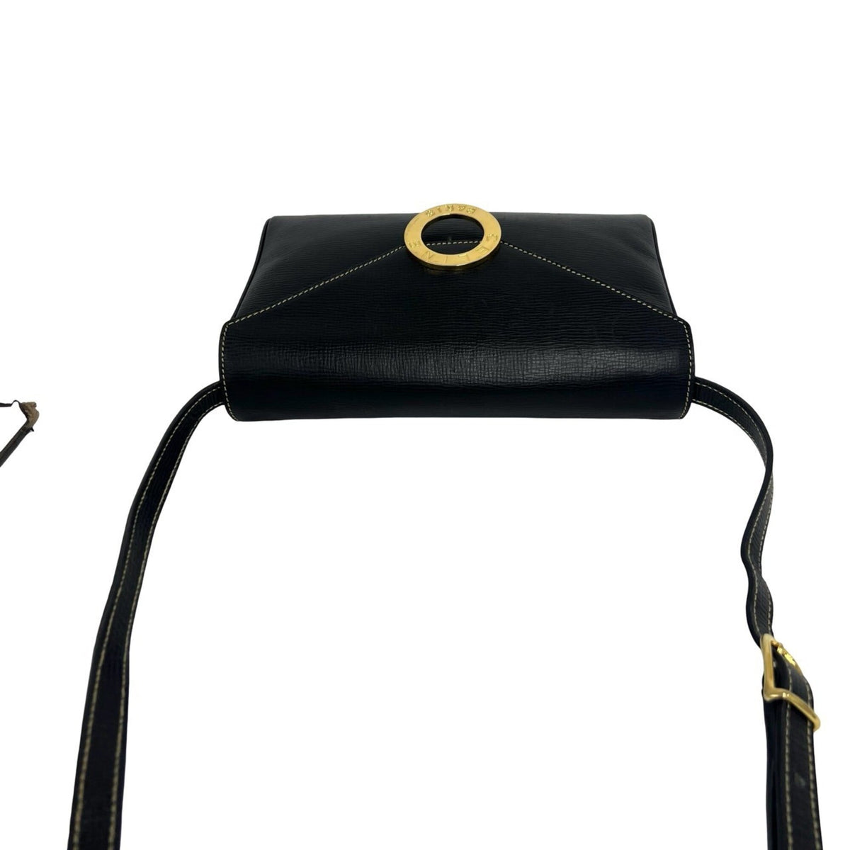 Celine Black Leather Pochette Shoulder Bag (Pre-Owned)