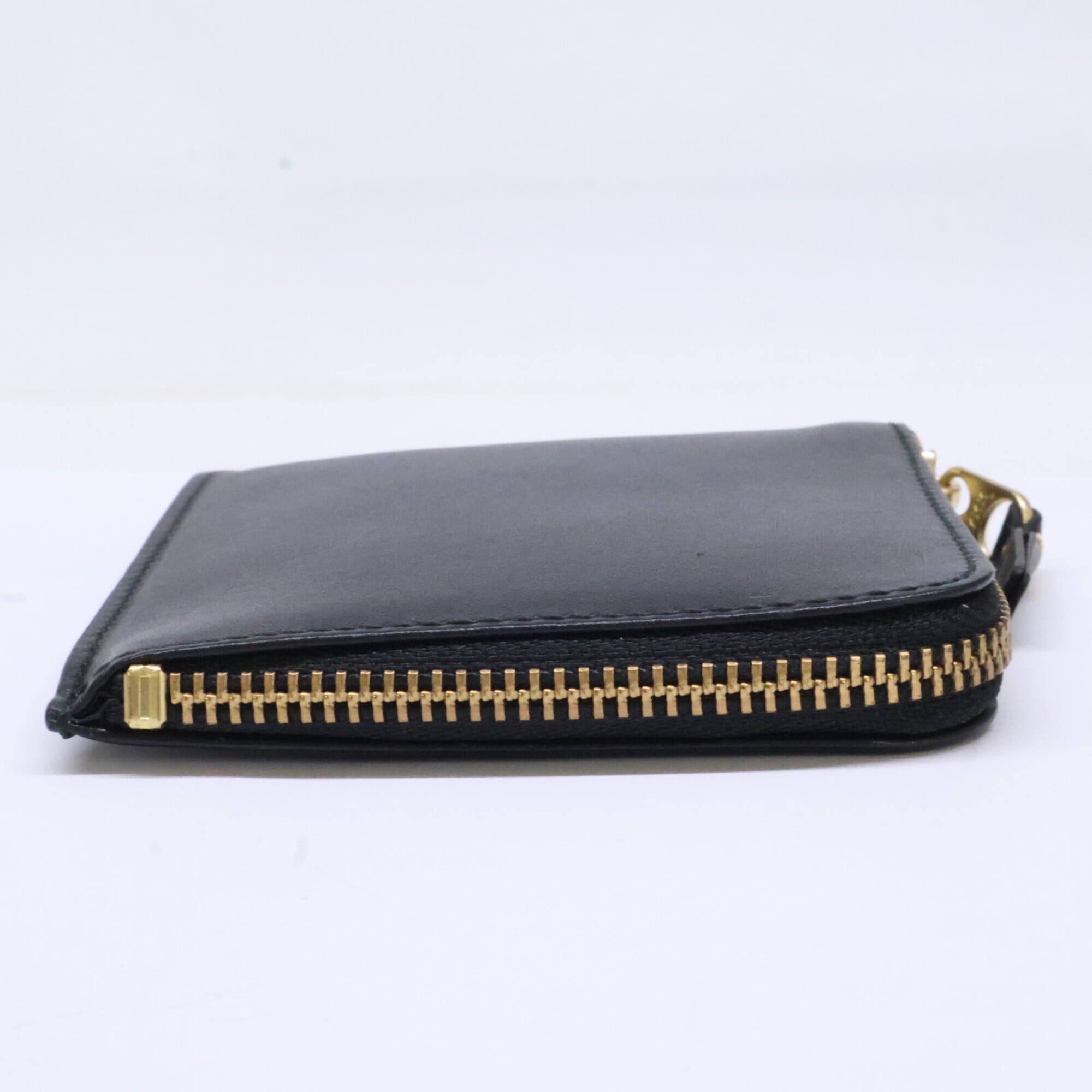 Comme Des Garçons Black Leather Coin Purse/Coin Case (Pre-Owned)