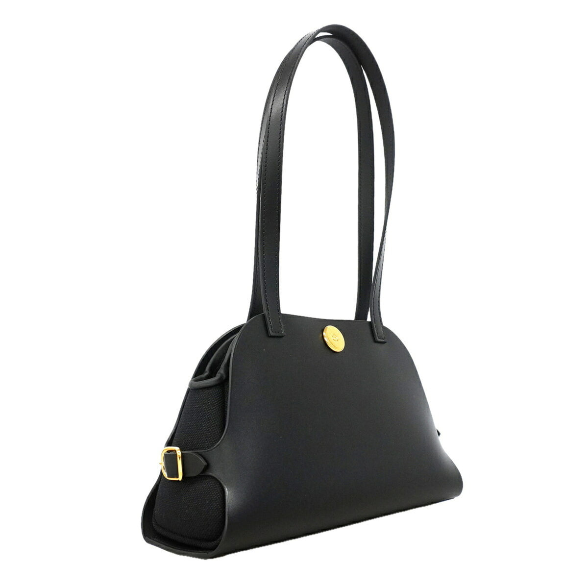 Hermes Black Swift Leather Shoulder Bag (Pre-Owned)