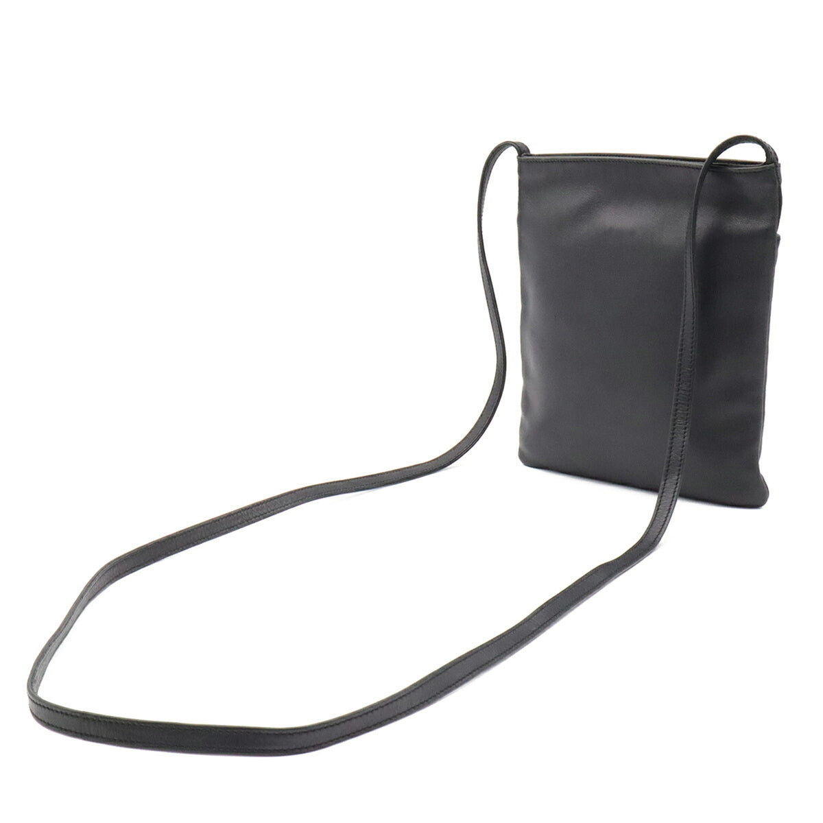 Loewe Black Leather Pochette Shoulder Bag (Pre-Owned)