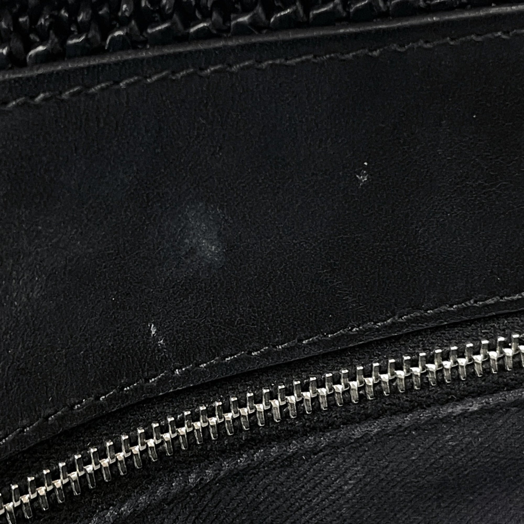 Saint Laurent Black Fabric Leather Tote Bag (Pre-Owned)