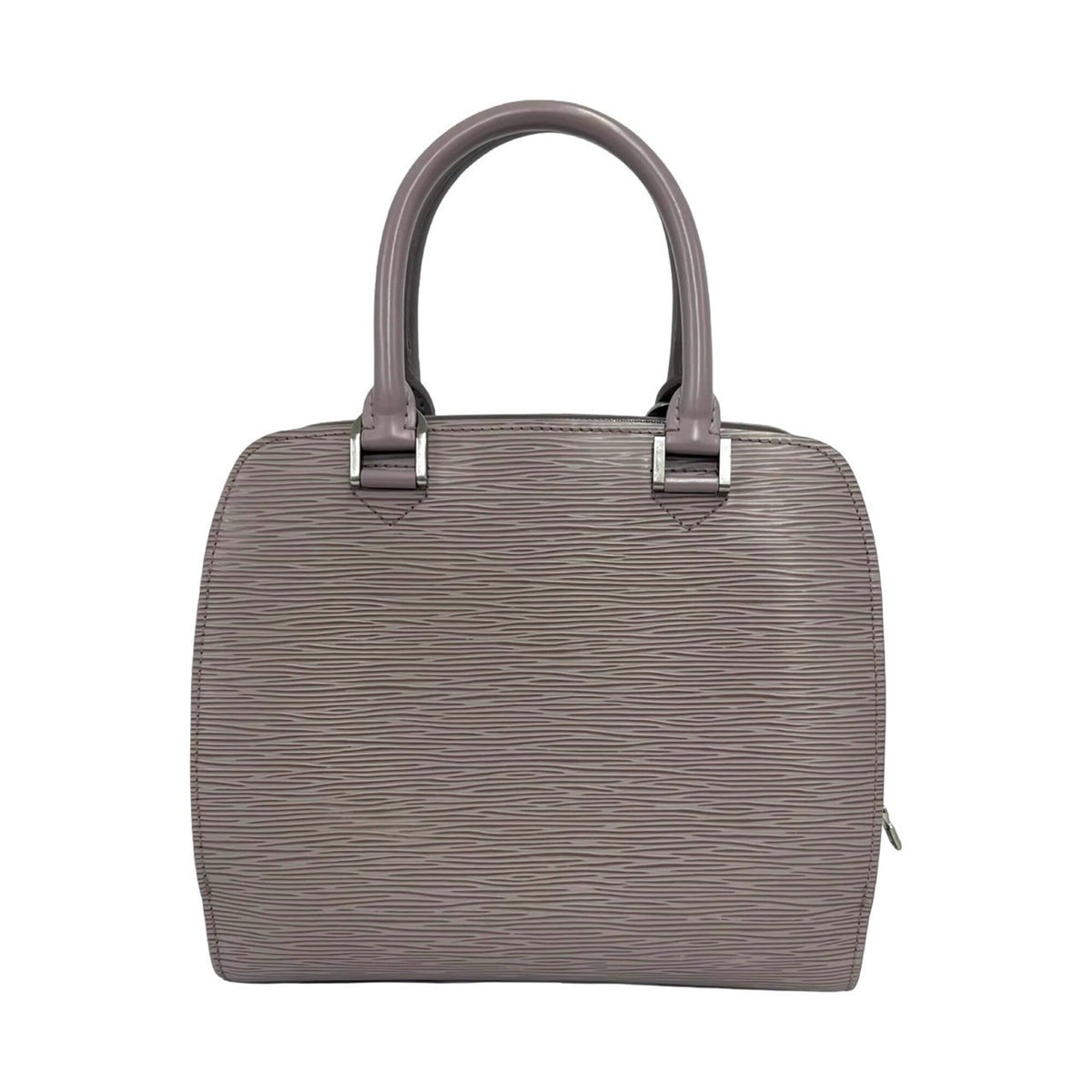 Louis Vuitton Purple Leather Boston Bag Handbag (Pre-Owned)
