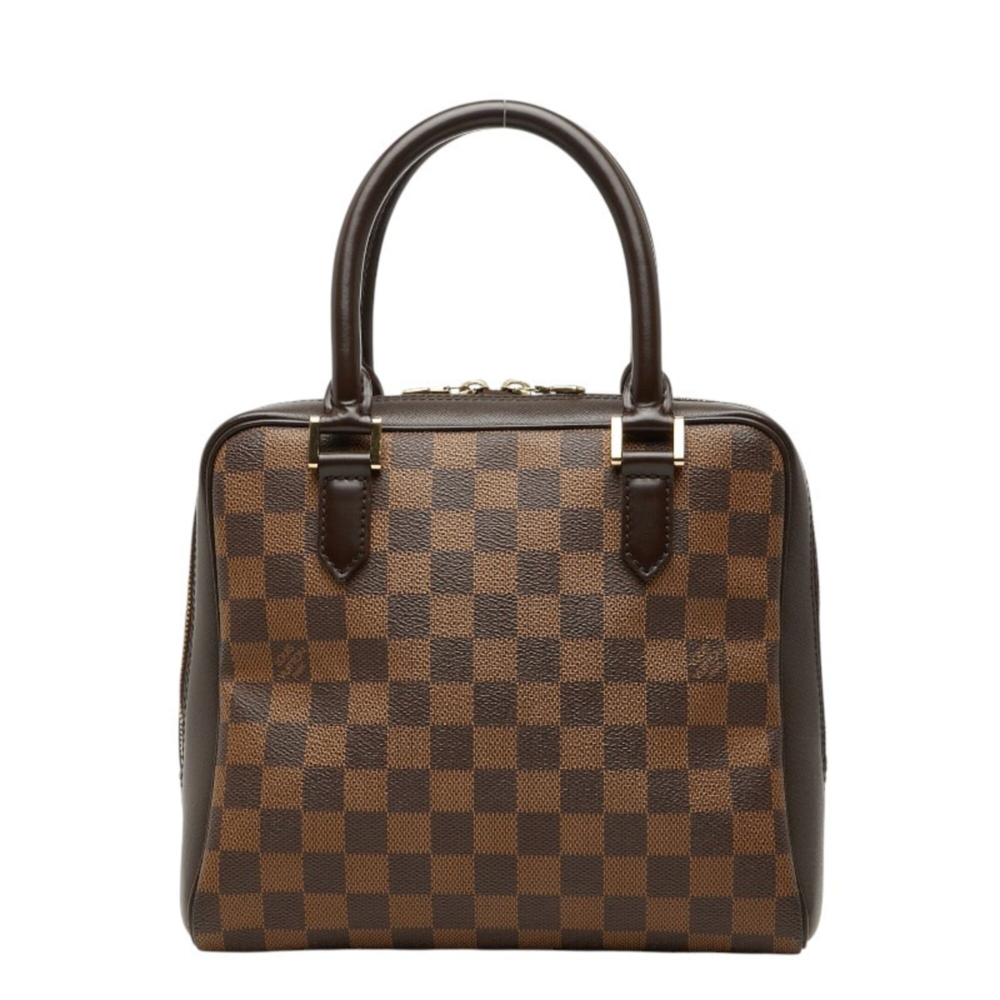 Louis Vuitton Brown Damier Canvas Pvc Leather Handbag (Pre-Owned)