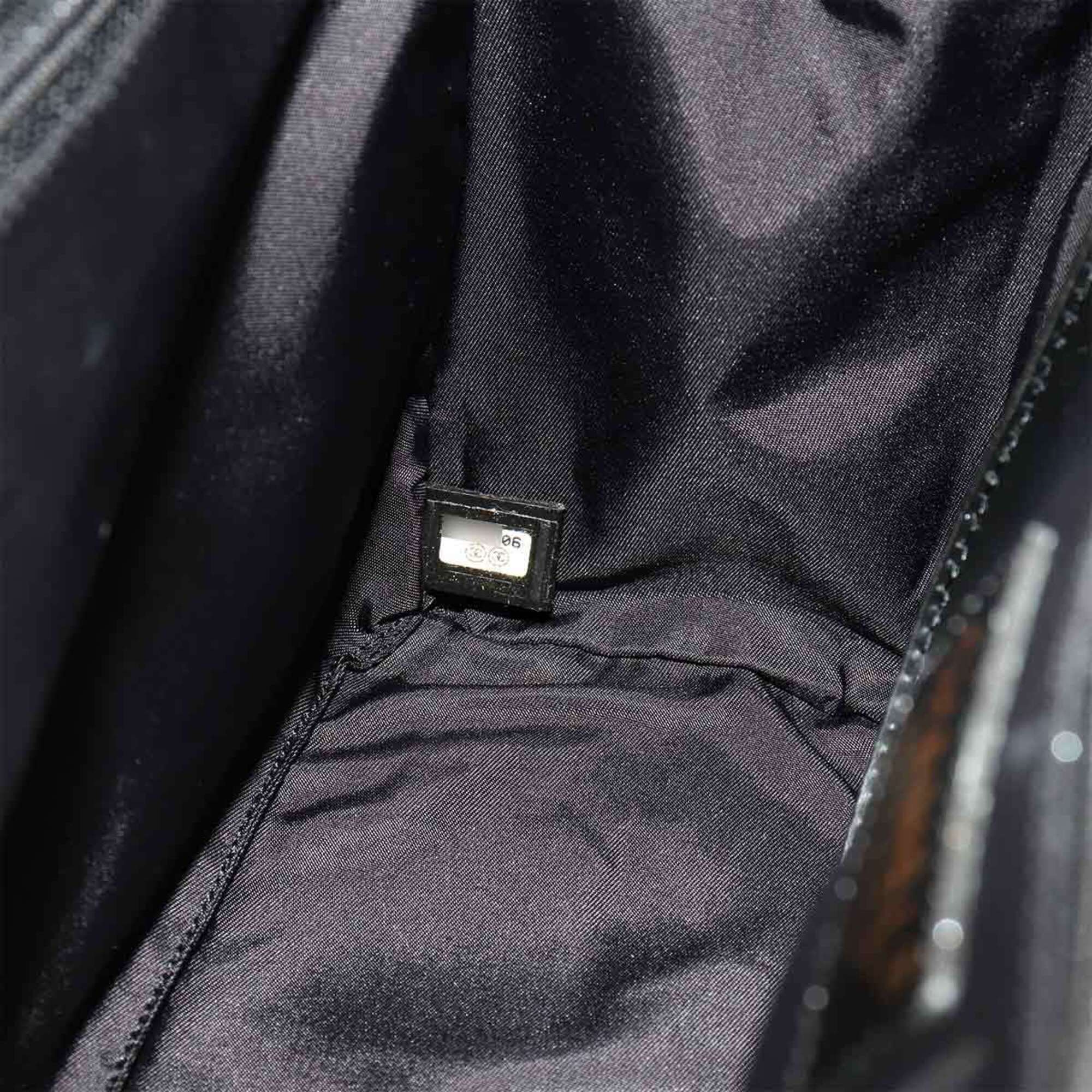 Chanel New Travel Line Black New Travel Line Handbag Tote Bag Weekend Bag (Pre-Owned)