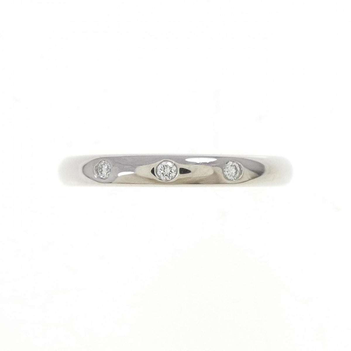 Chanel Platinum 950 Band Ring (Pre-Owned)