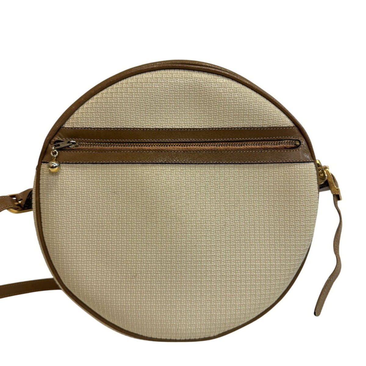 Bally Beige Brown Pvc Leather Shoulder Bag (Pre-Owned)