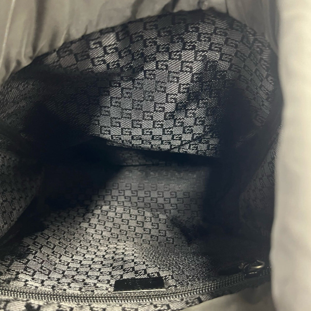Gucci Black Nylon Leather Backpack (Pre-Owned)