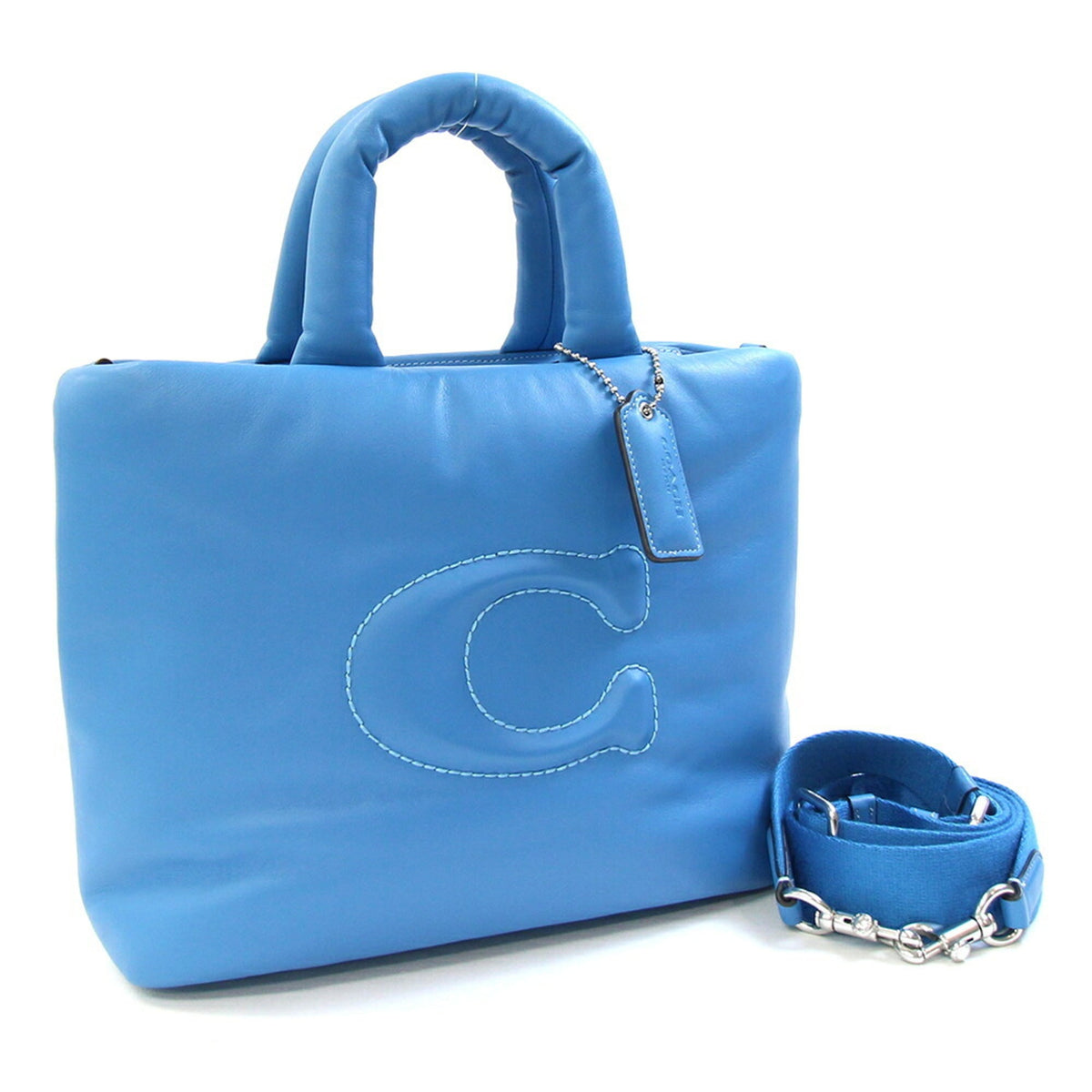 Coach Blue Leather Handbag (Pre-Owned)