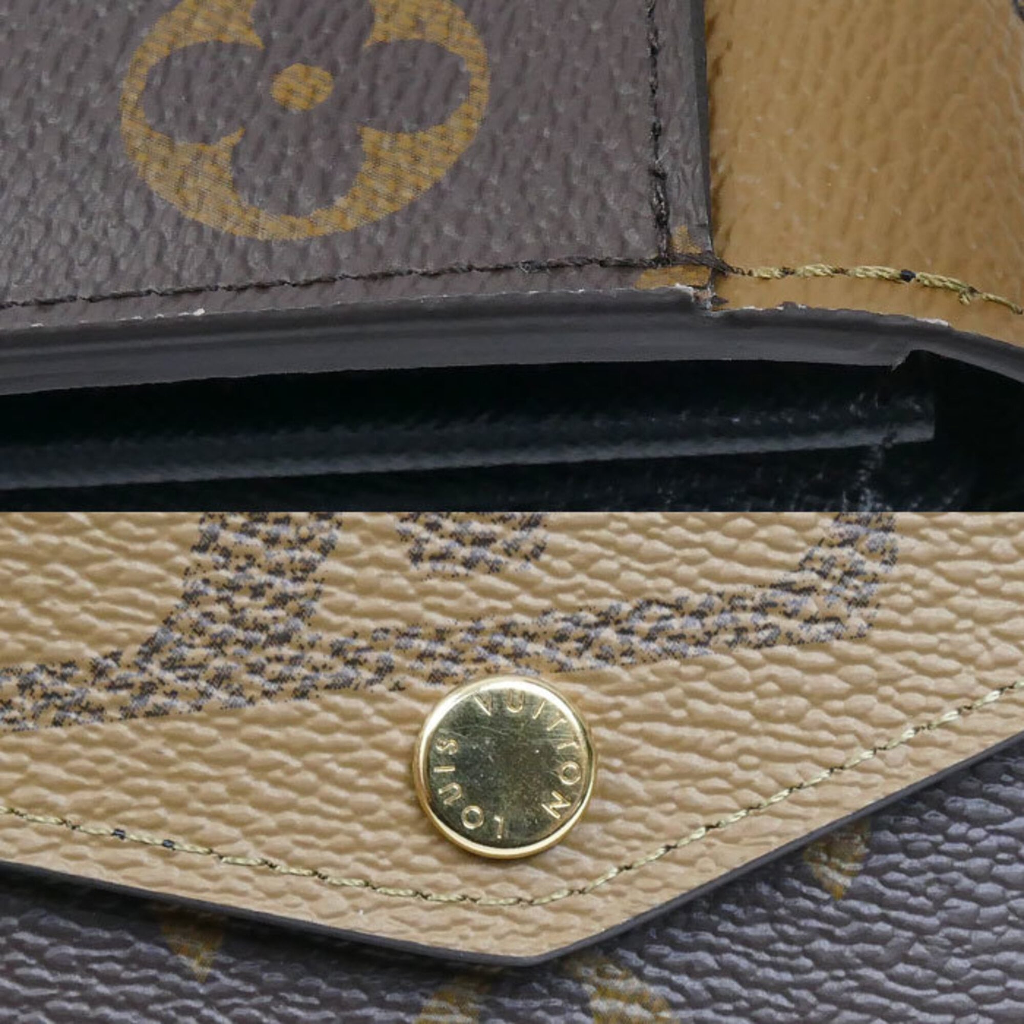 Louis Vuitton Brown Monogram Long Wallet (Bi-Fold) (Pre-Owned)