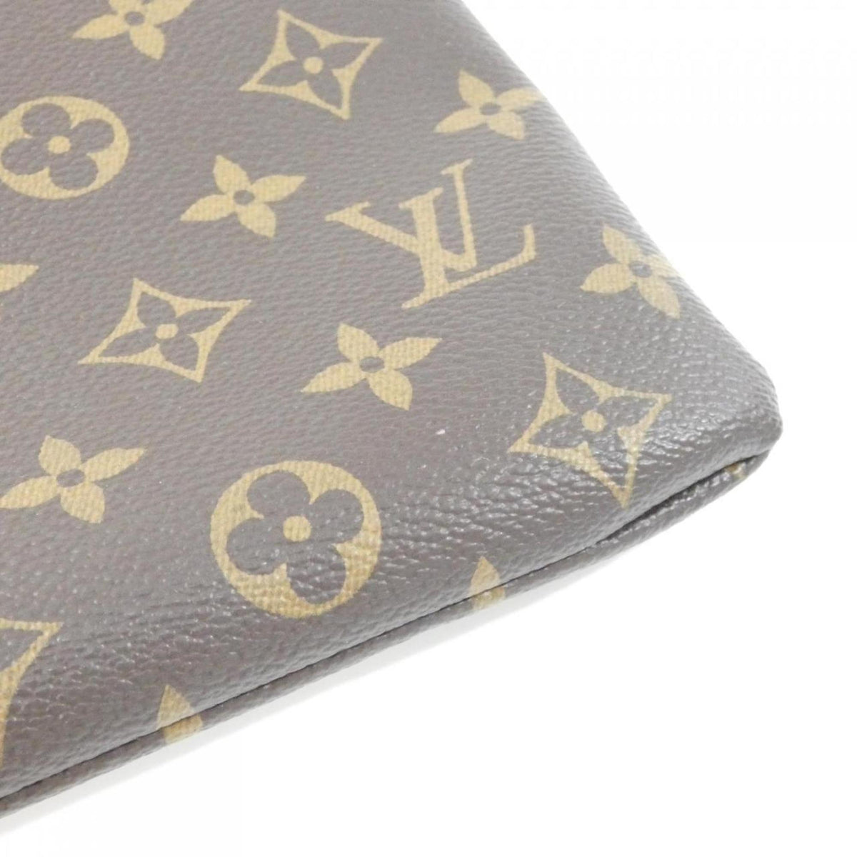 Louis Vuitton Brown Coated Canvas Handbag Pouch (Pre-Owned)