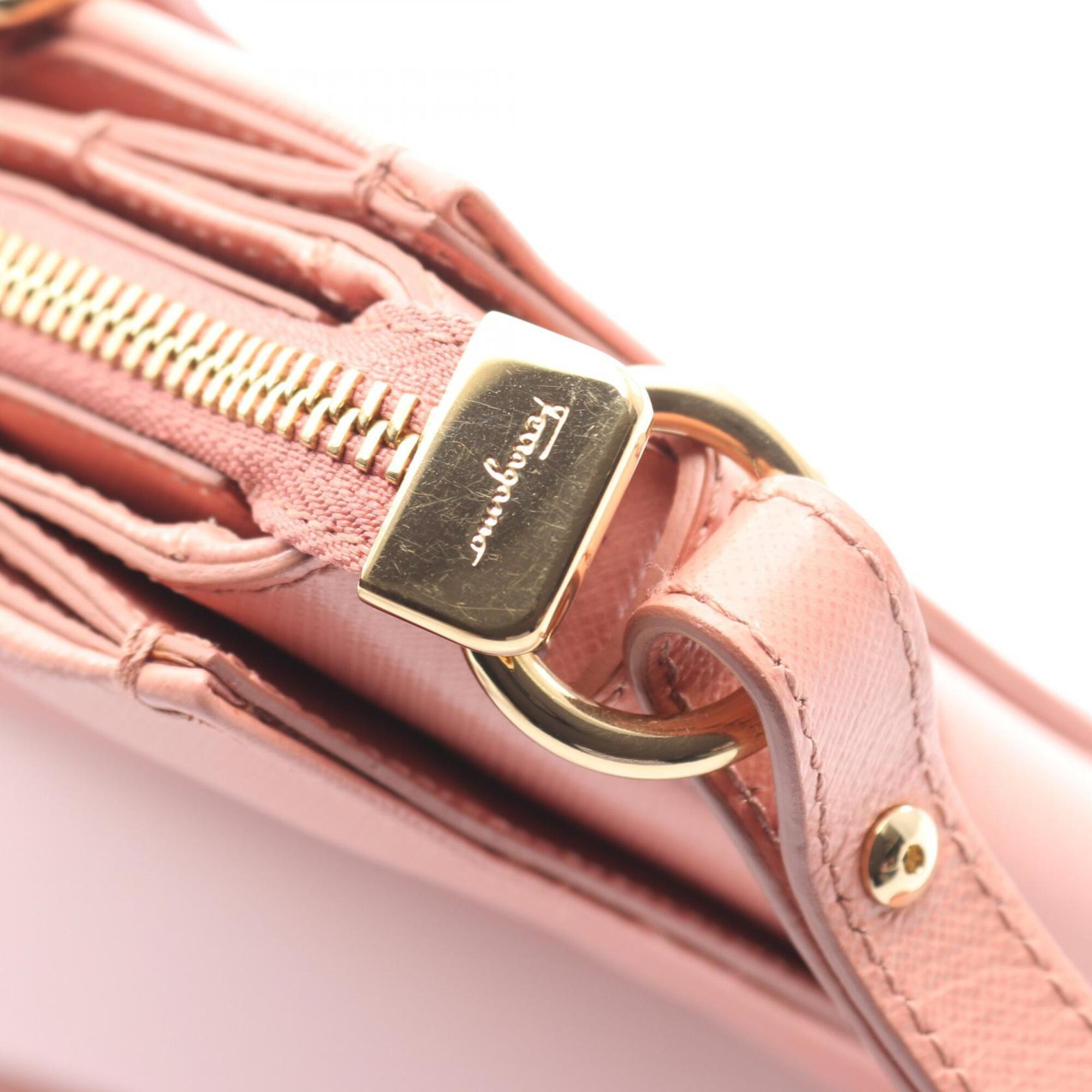 Salvatore Ferragamo Pink Leather Handbag (Pre-Owned)