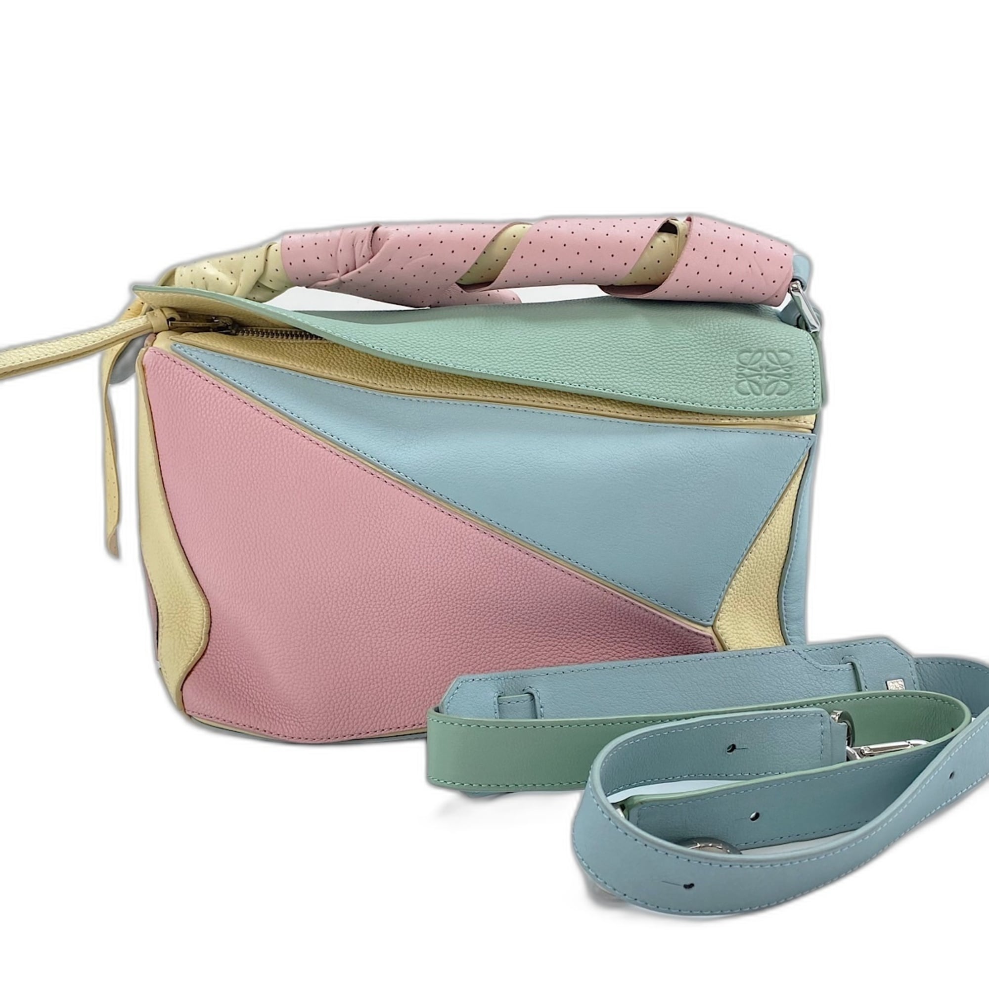 Loewe Puzzle Multi-Color Leather Handbag (Pre-Owned)