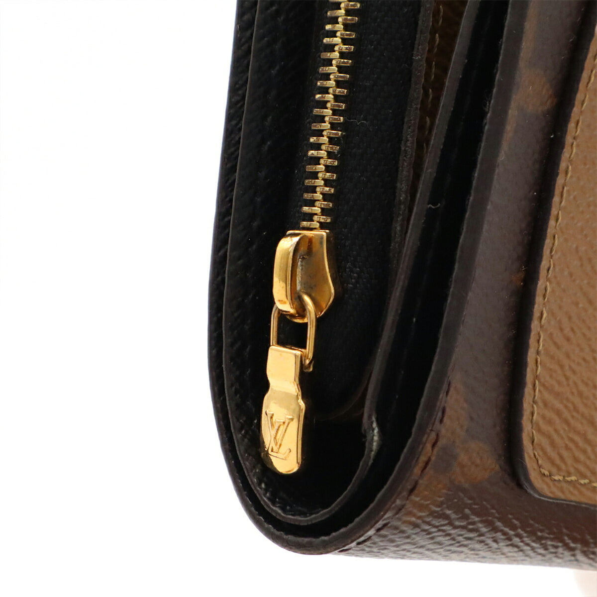 Louis Vuitton Brown Light Brown Monogram Canvas Wallet (Bi-Fold) (Pre-Owned)