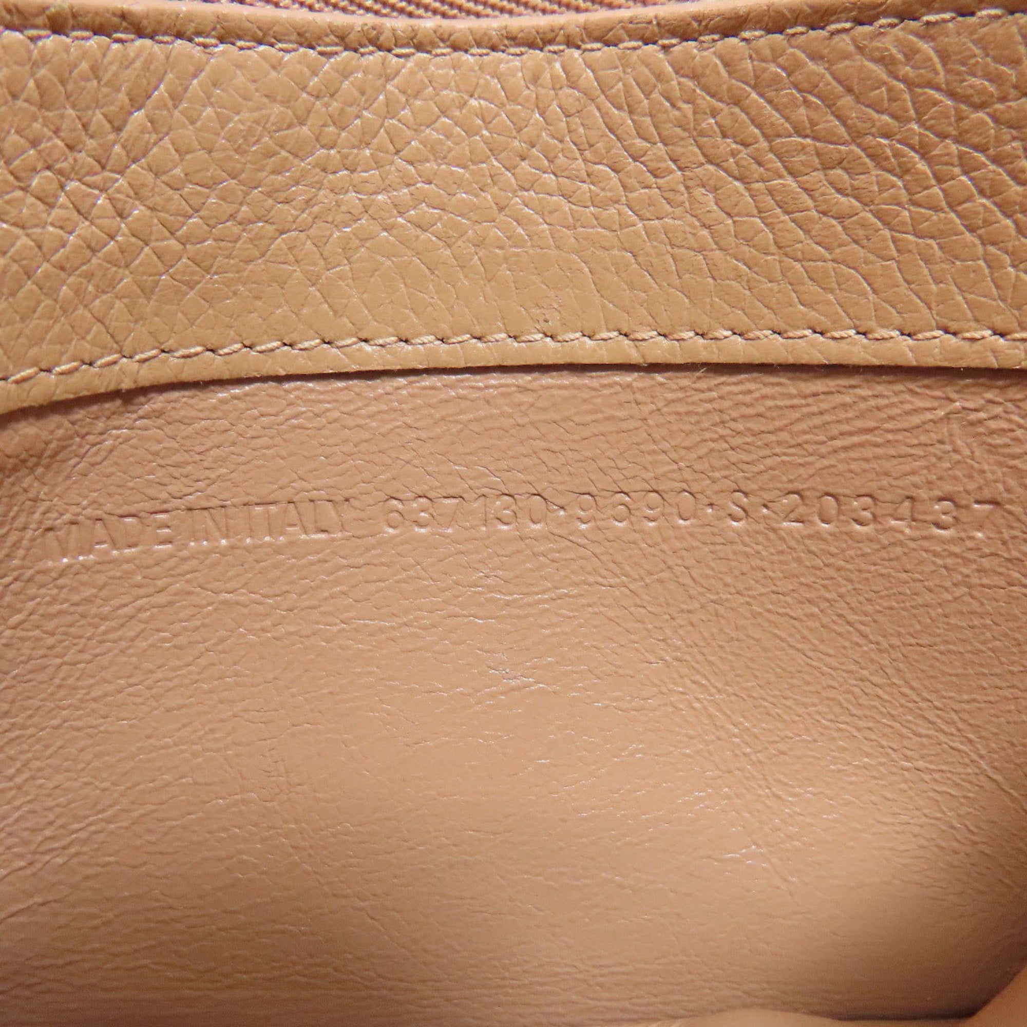 Balenciaga Beige Leather Coin Purse/Coin Case (Pre-Owned)