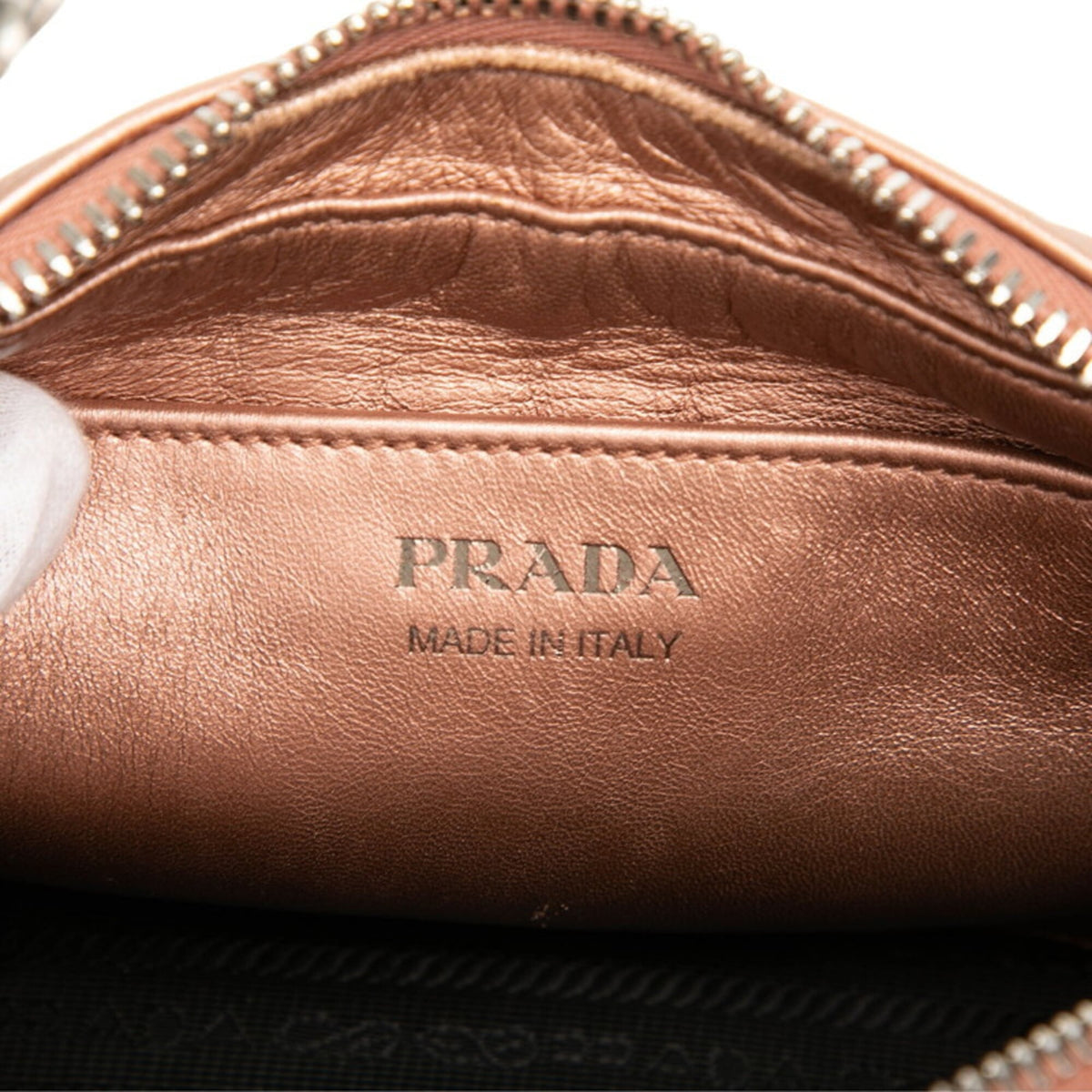 Prada Pink Leather Shoulder Bag (Pre-Owned)