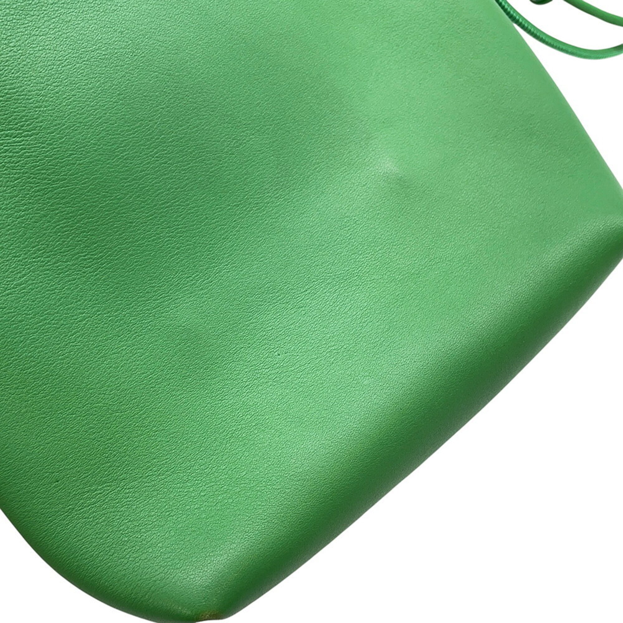 Loewe Green Leather Handbag Shoulder Bag (Pre-Owned)