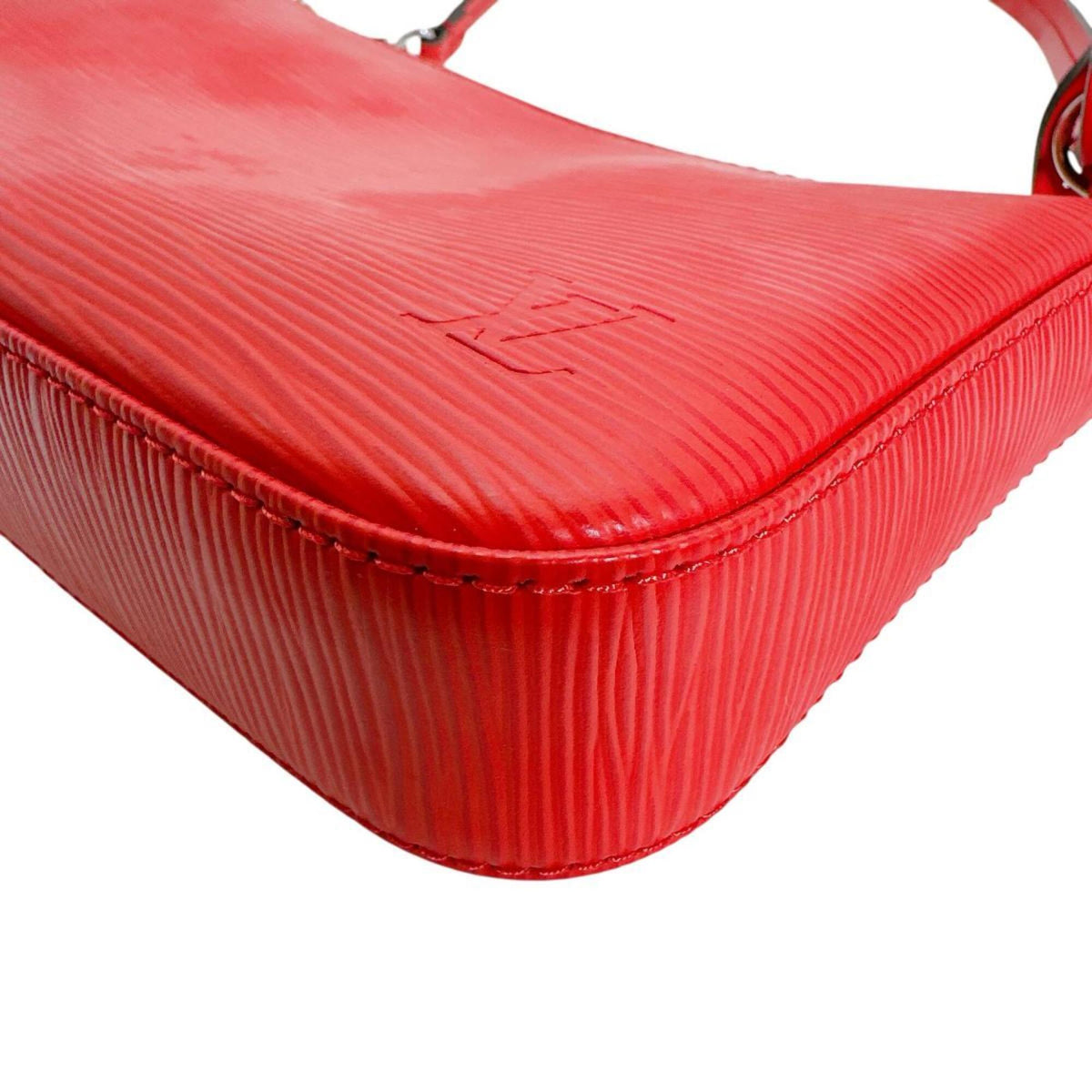 Louis Vuitton Red Color Epi Leather Pochette Pouch (Pre-Owned)