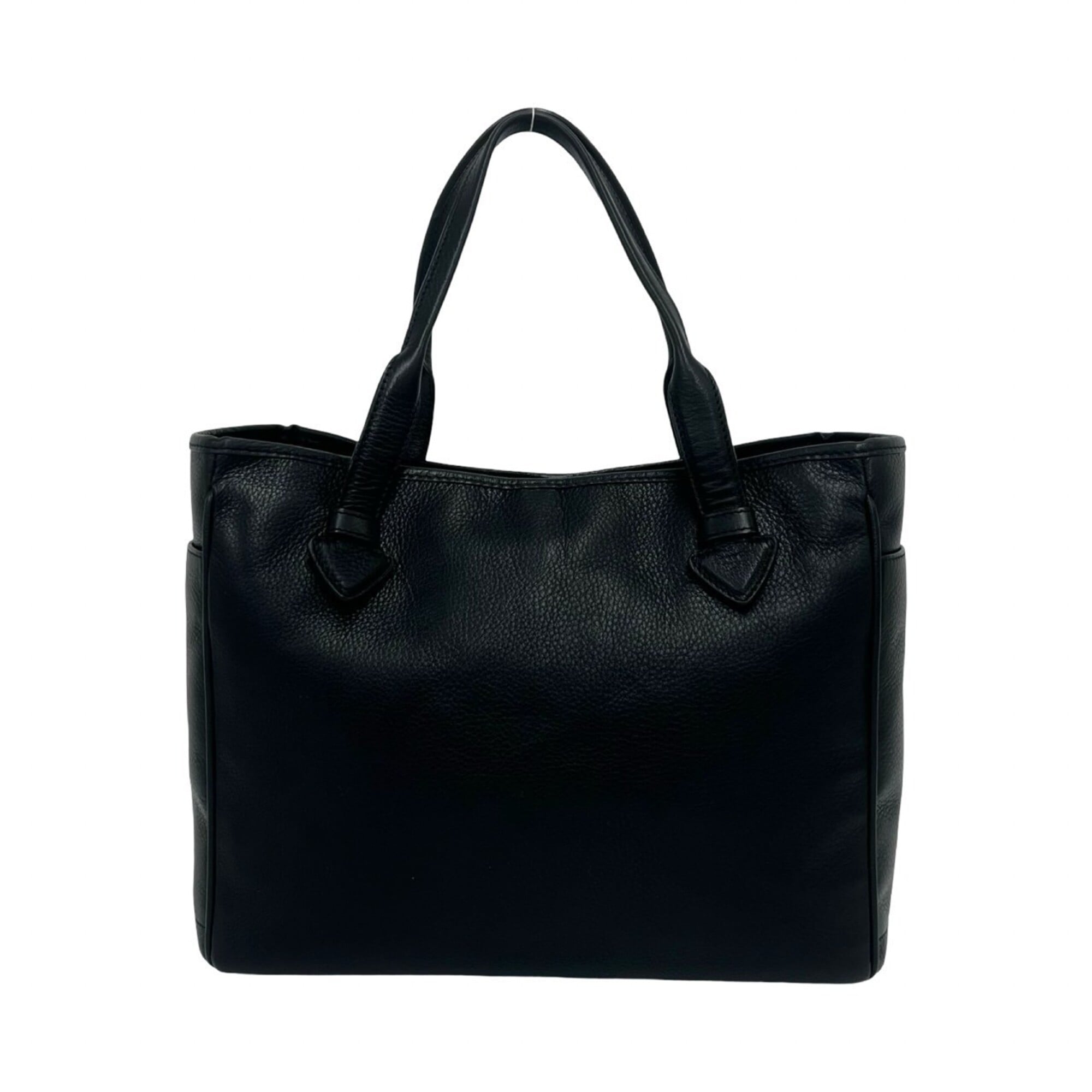 Loewe Black Leather Boston Bag Handbag Tote Bag (Pre-Owned)