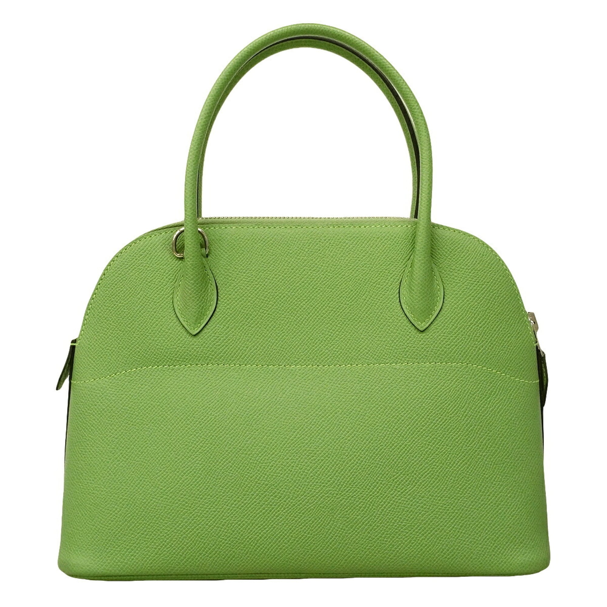 Hermes Green Leather Handbag (Pre-Owned)