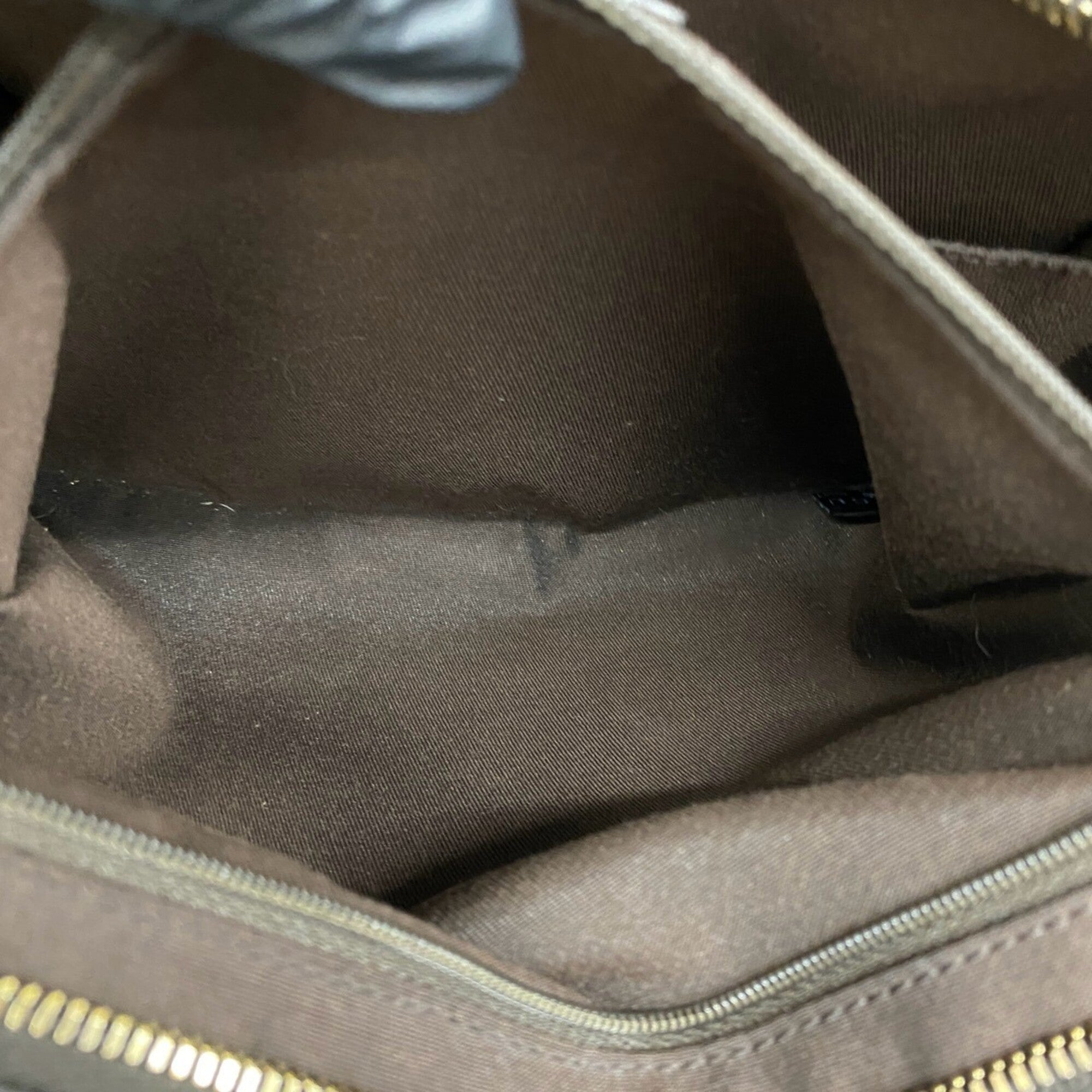Gucci Beige Brown Pvc Leather Handbag Shoulder Bag Tote Bag (Pre-Owned)