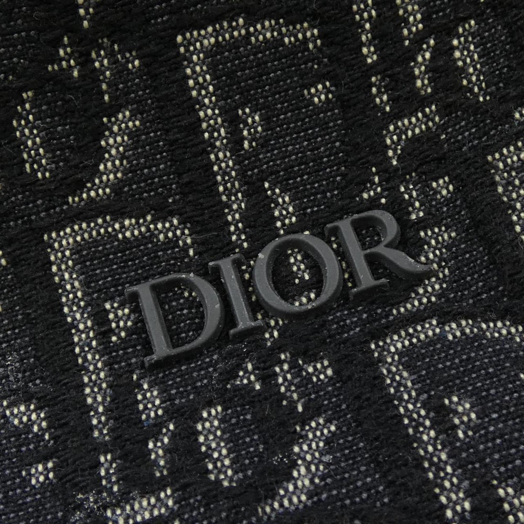 Christian Dior Black Gray Backpack Handbag (Pre-Owned)
