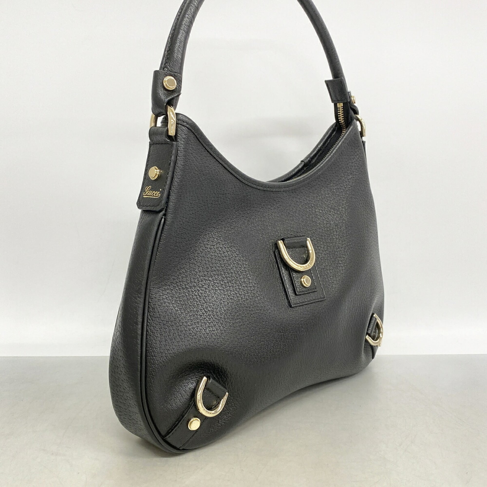 Gucci Black Leather Shoulder Bag (Pre-Owned)