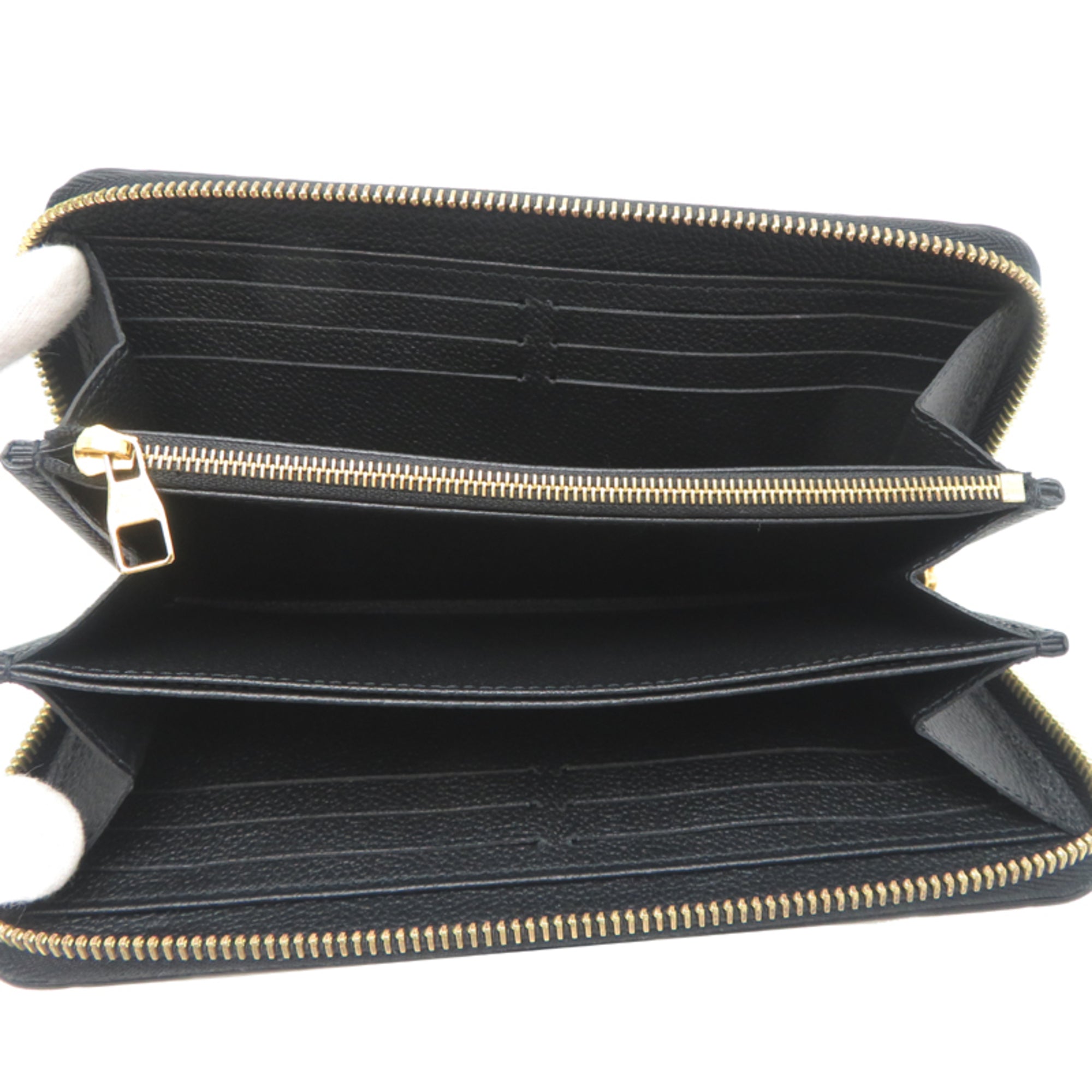 Louis Vuitton Black Noir Monogram Empreinte Long Wallet (Bi-Fold) (Pre-Owned)