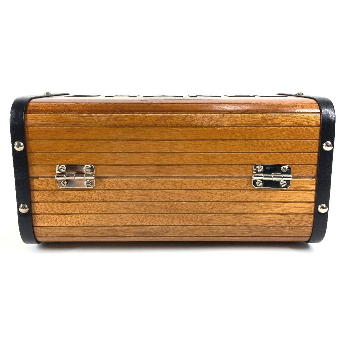 Chanel Black Brown Wood Handbag Vanity Bag (Pre-Owned)