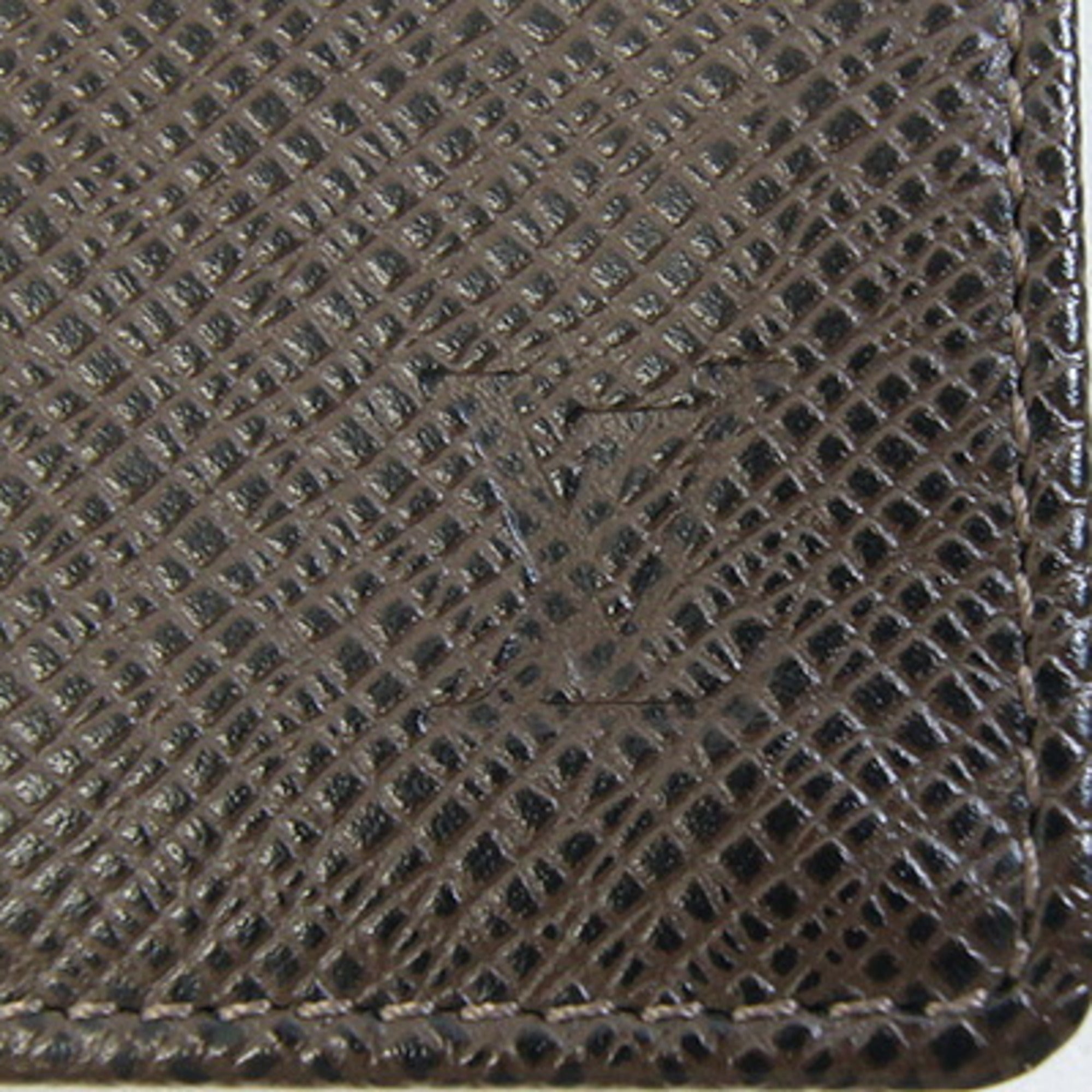 Louis Vuitton Grizzly Taiga Leather Long Bill Wallet (Bi-Fold) (Pre-Owned)