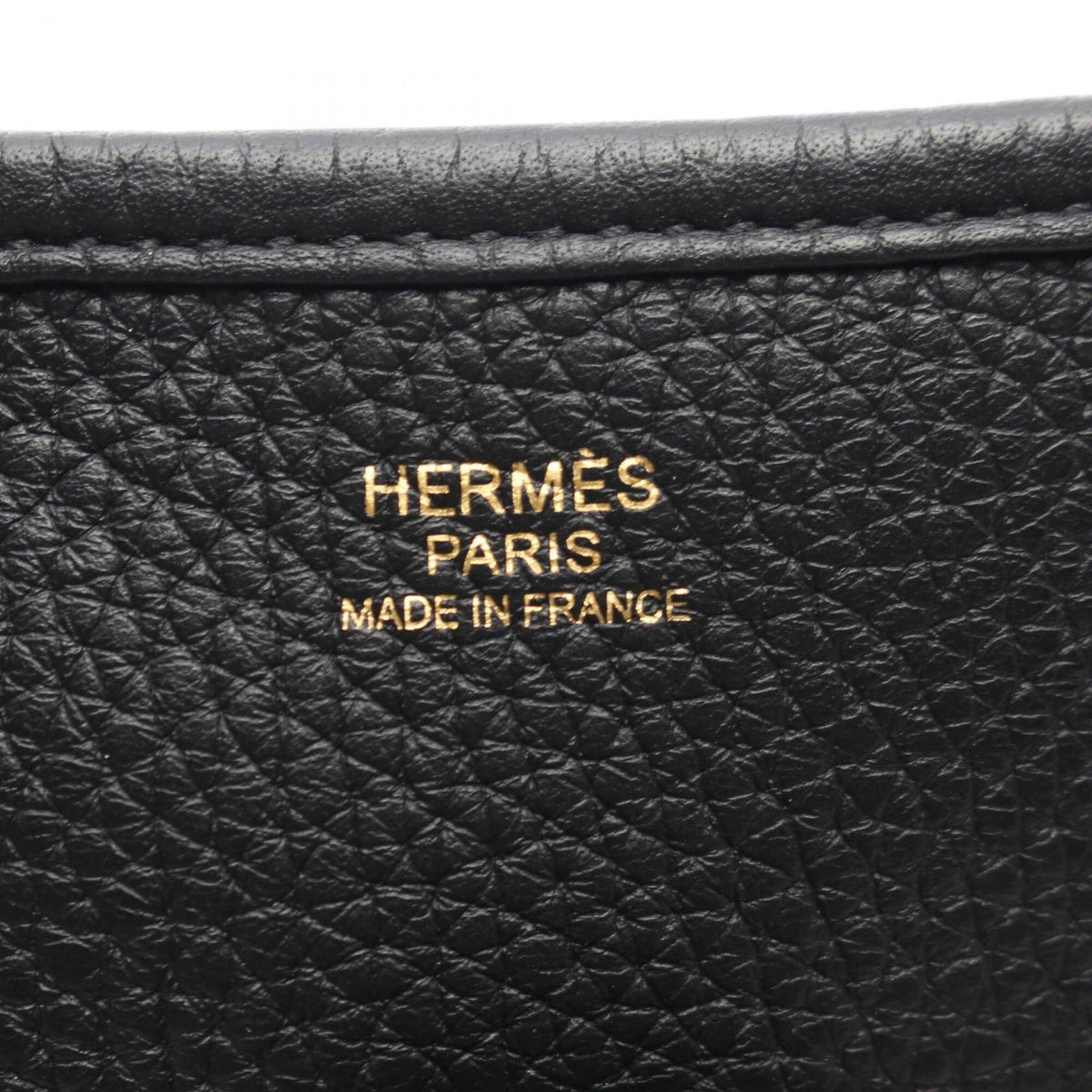 Hermes Black Taurillon Clemence Leather Leather Handbag Shoulder Bag (Pre-Owned)