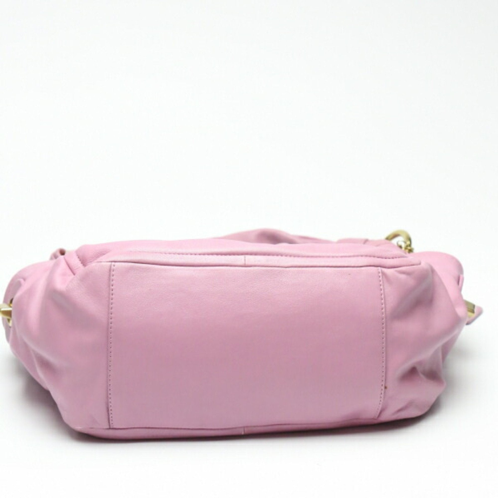 Coach Purple Leather Shoulder Bag Tote Bag (Pre-Owned)