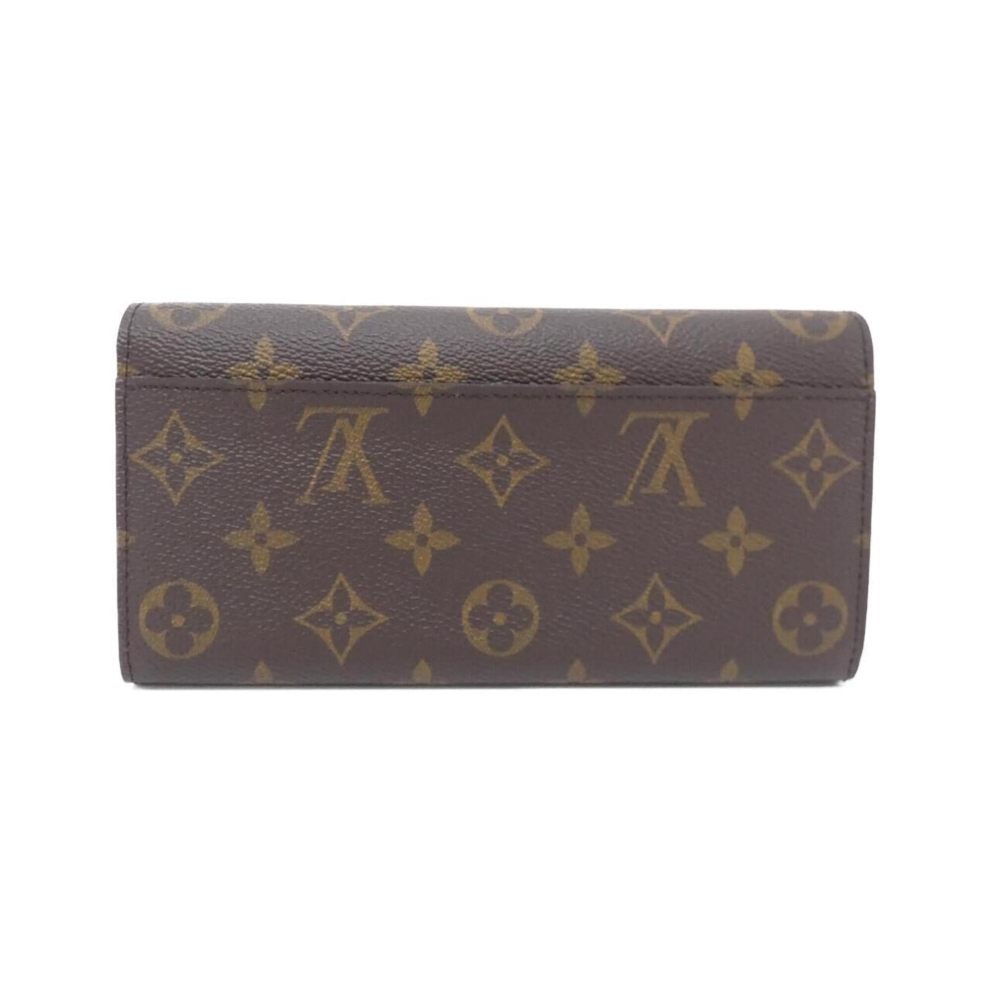 Louis Vuitton Brown Coated Canvas Long Wallet (Bi-Fold) (Pre-Owned)
