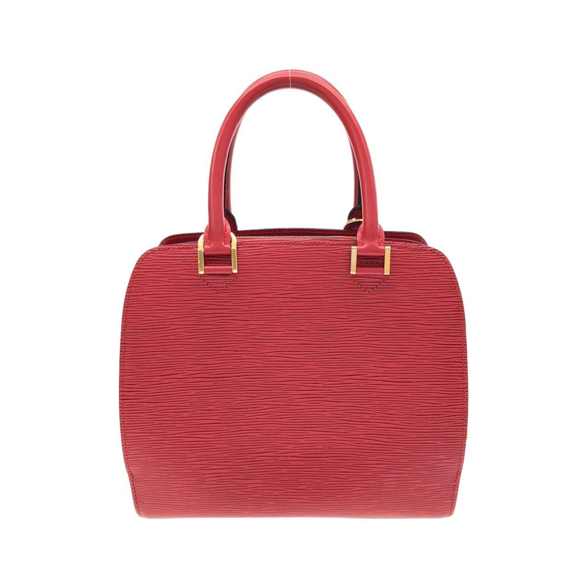Louis Vuitton Red Color Leather Handbag (Pre-Owned)