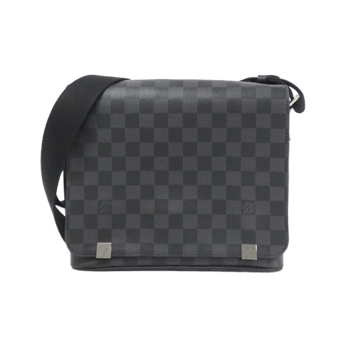 Louis Vuitton Graphite Gray Coated Canvas Shoulder Bag (Pre-Owned)