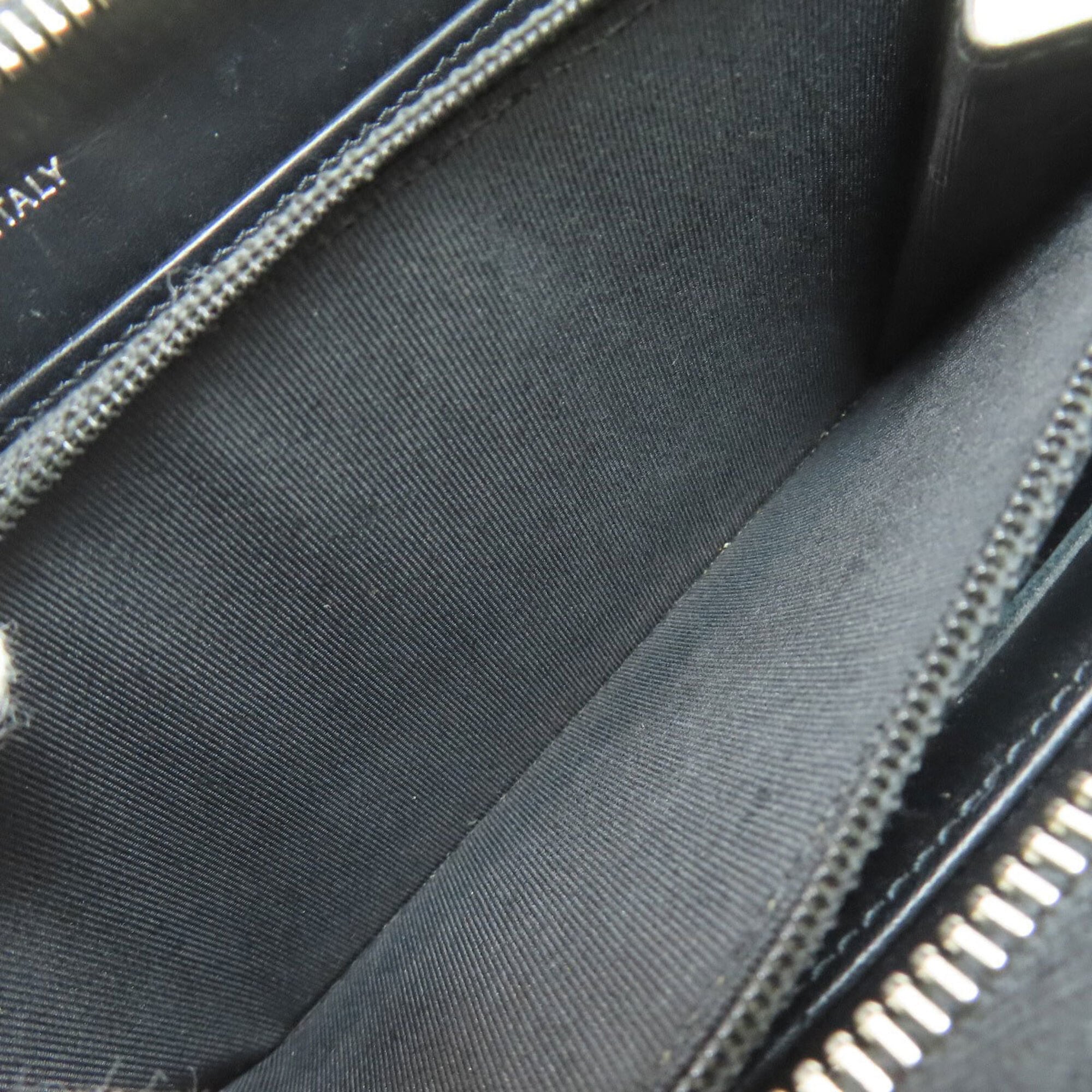 Chanel Matelasse Black Leather Long Wallet (Bi-Fold) (Pre-Owned)