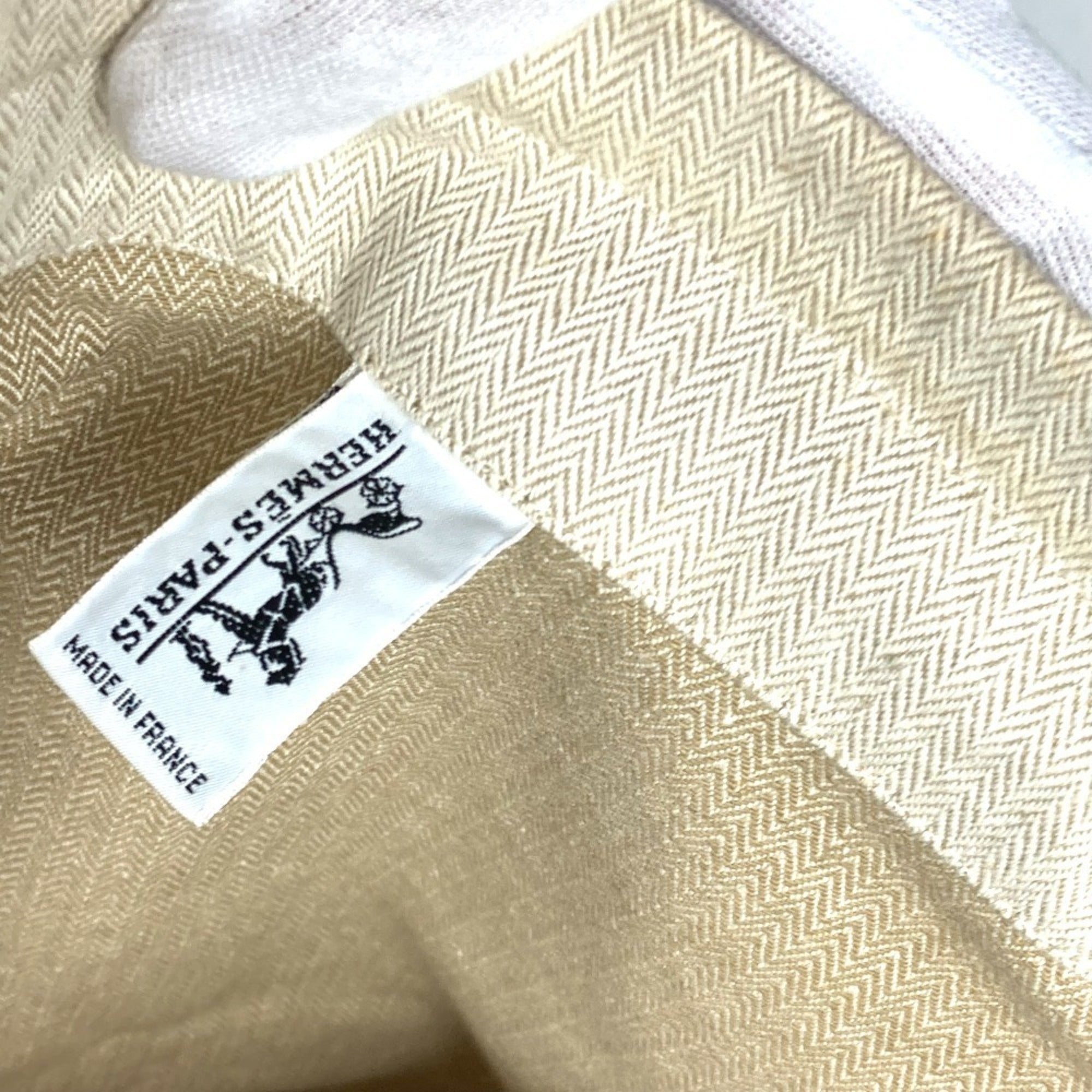 Hermes Natural White Cotton Shoulder Bag (Pre-Owned)