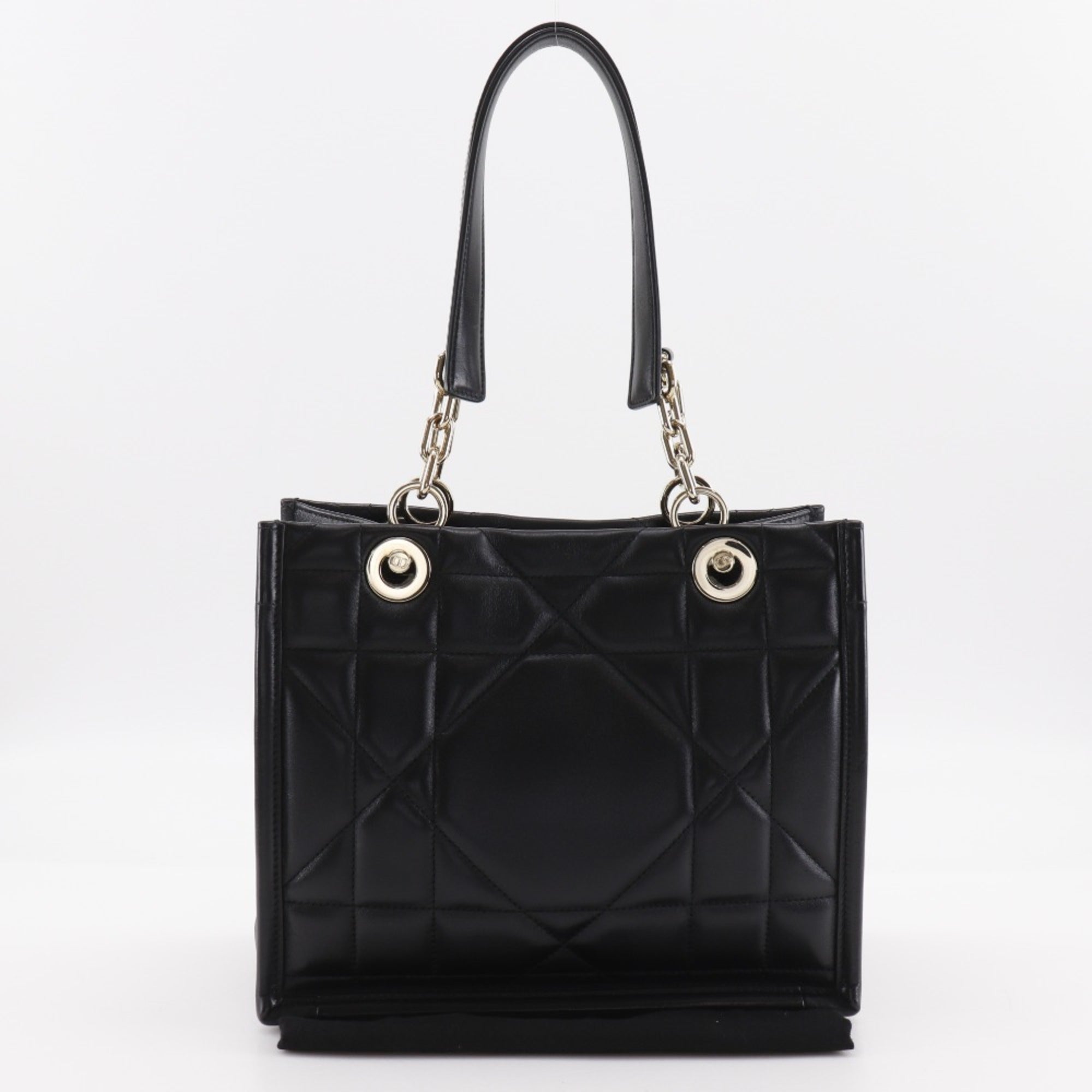 Christian Dior Black Leather Tote Bag (Pre-Owned)