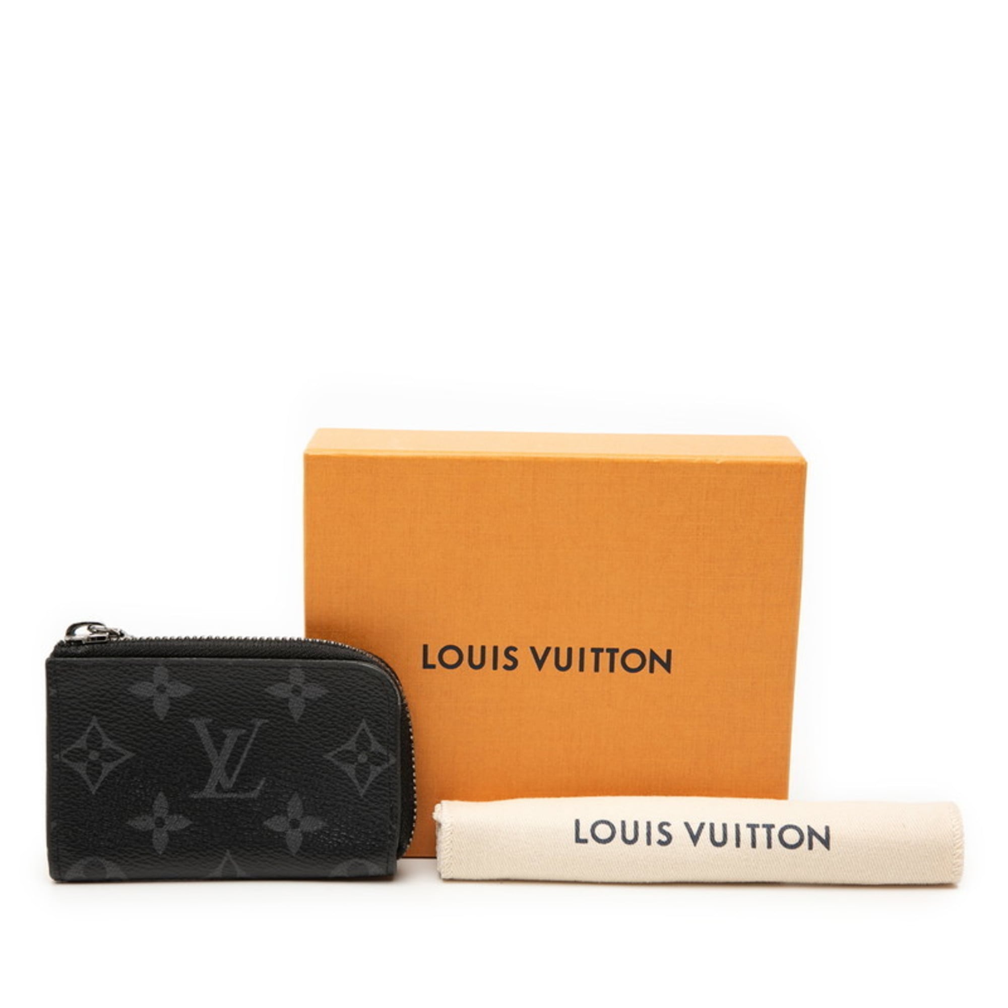 Louis Vuitton Black Pvc Leather Coin Purse/Coin Case (Pre-Owned)