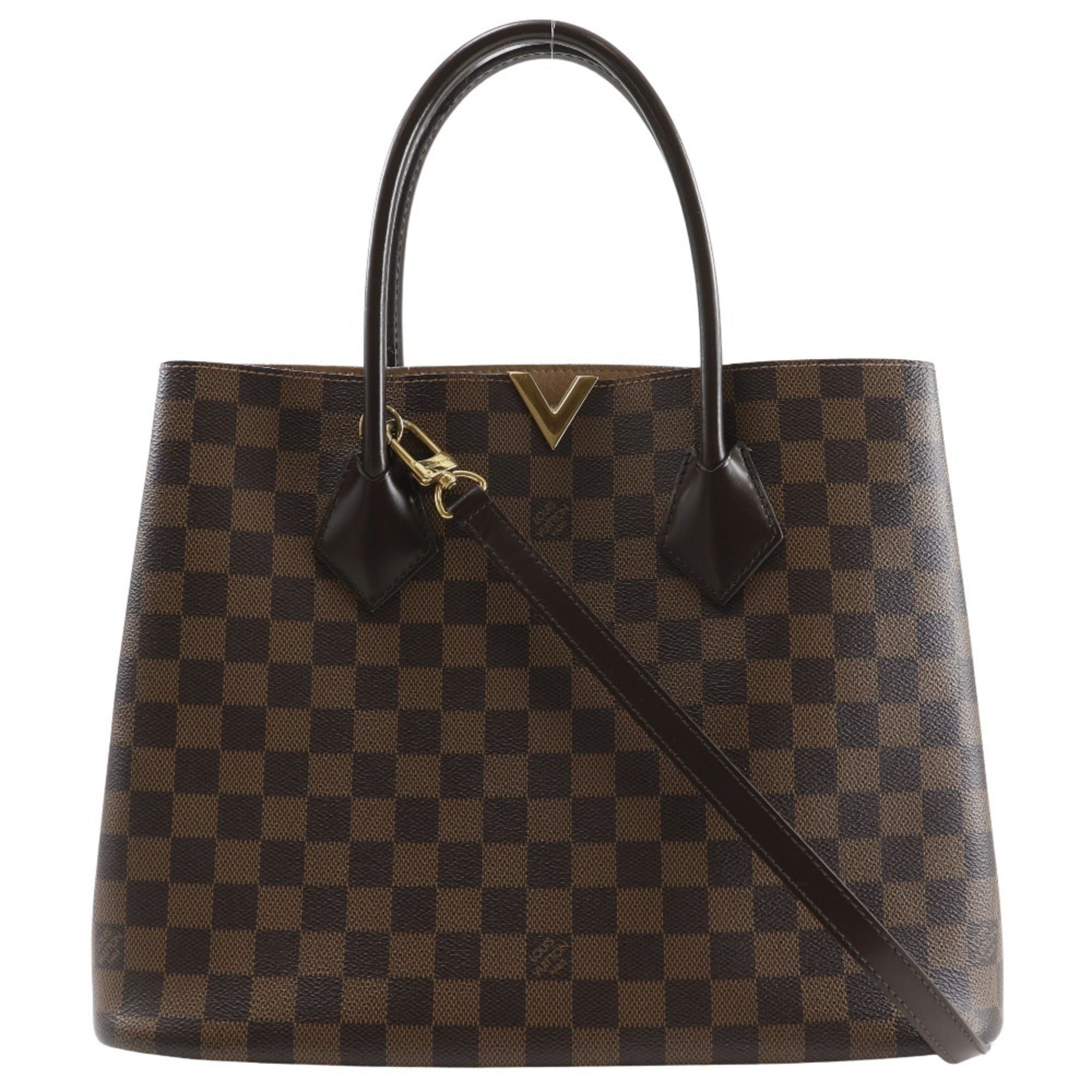 Louis Vuitton Brown Damier Canvas Handbag (Pre-Owned)