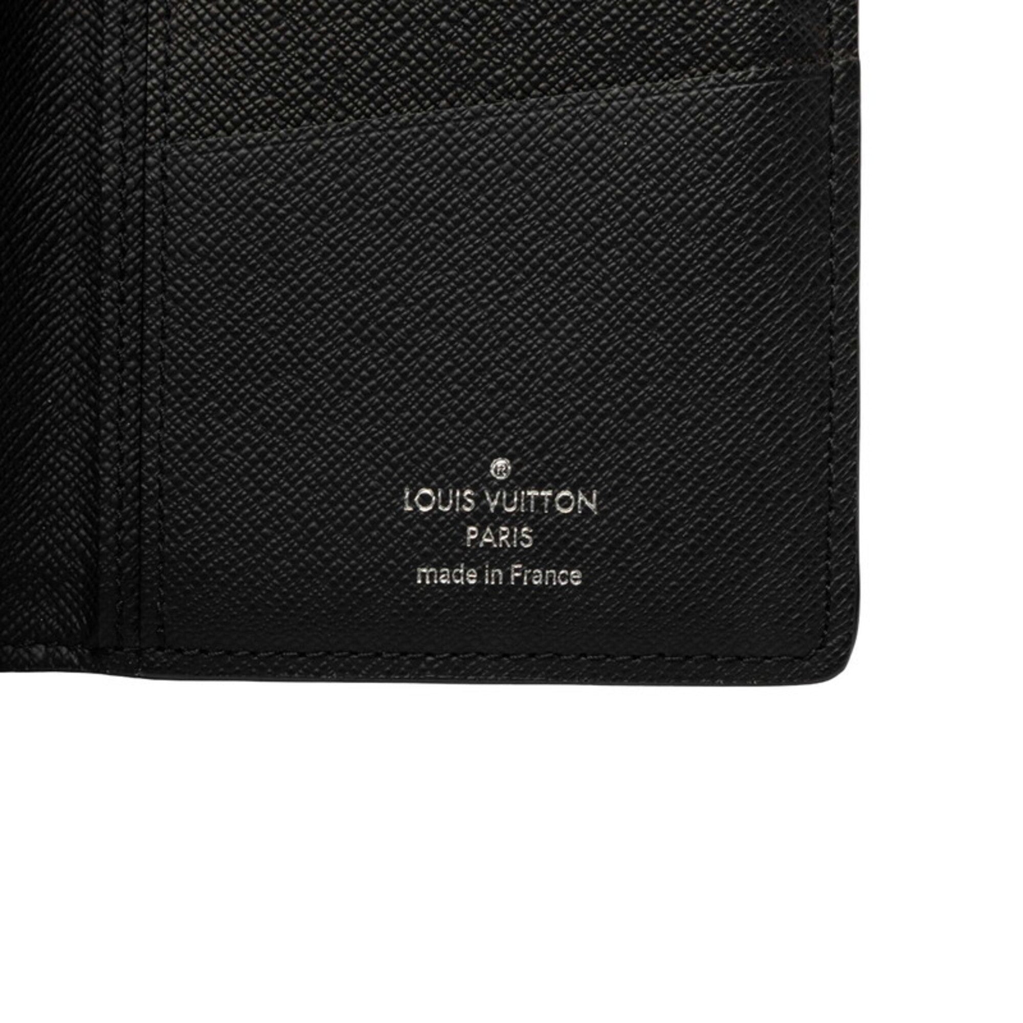 Louis Vuitton Black Pvc Leather Long Wallet (Bi-Fold) (Pre-Owned)