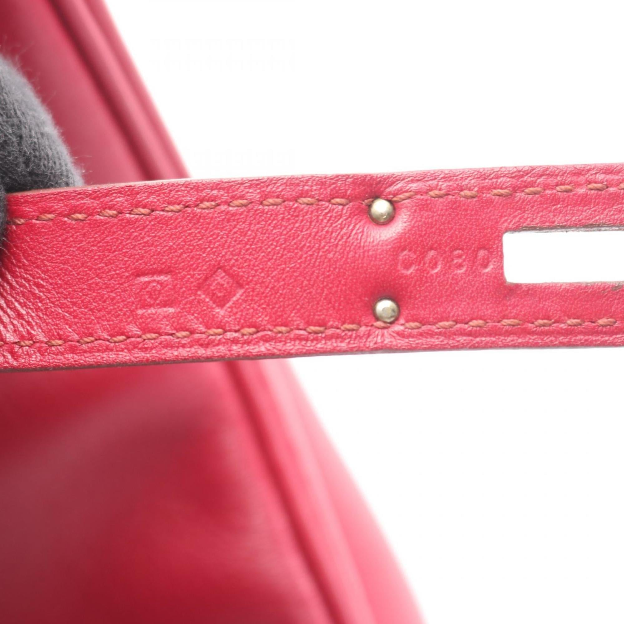 Hermes Pink Leather Handbag (Pre-Owned)