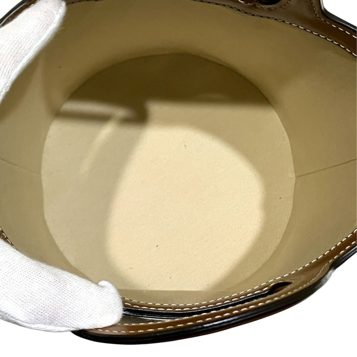 Marni Beige Brown Canvas Leather Handbag (Pre-Owned)