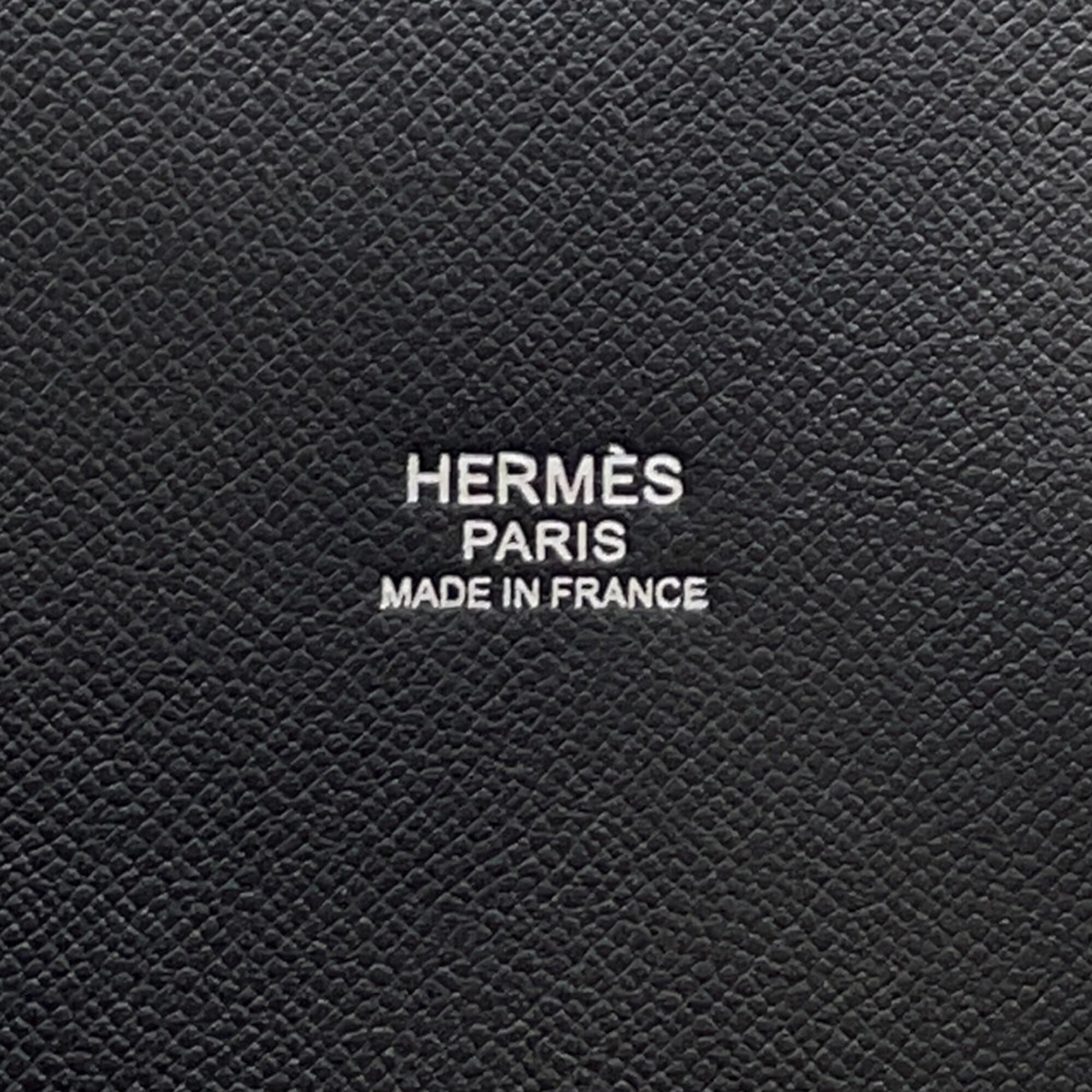 Hermes Kara Black Navy Silk Handbag (Pre-Owned)