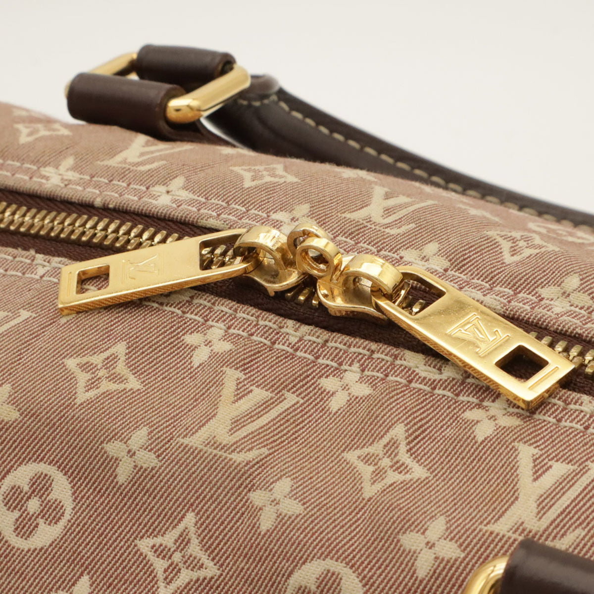 Louis Vuitton Sepia Canvas Leather Handbag Shoulder Bag (Pre-Owned)