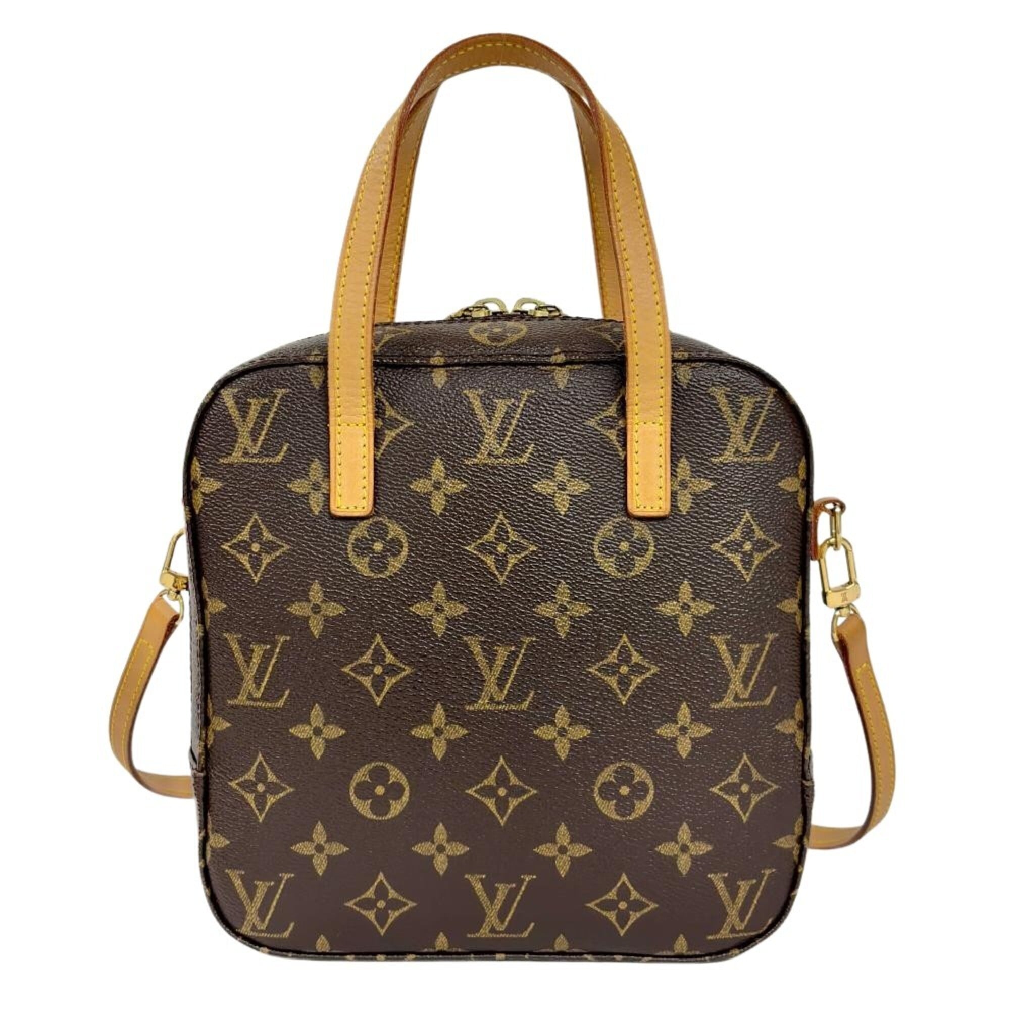 Louis Vuitton Brown Monogram Canvas Handbag (Pre-Owned)