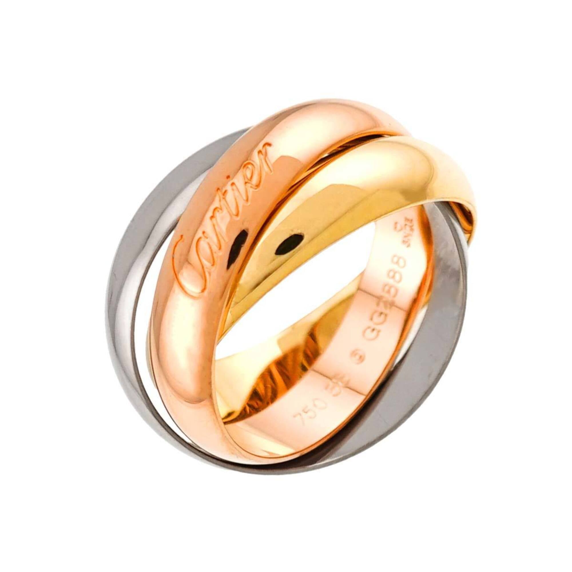 Cartier Yellow Gold (18K) Pink Gold (18K) White Gold (18K) Band Ring (Pre-Owned)