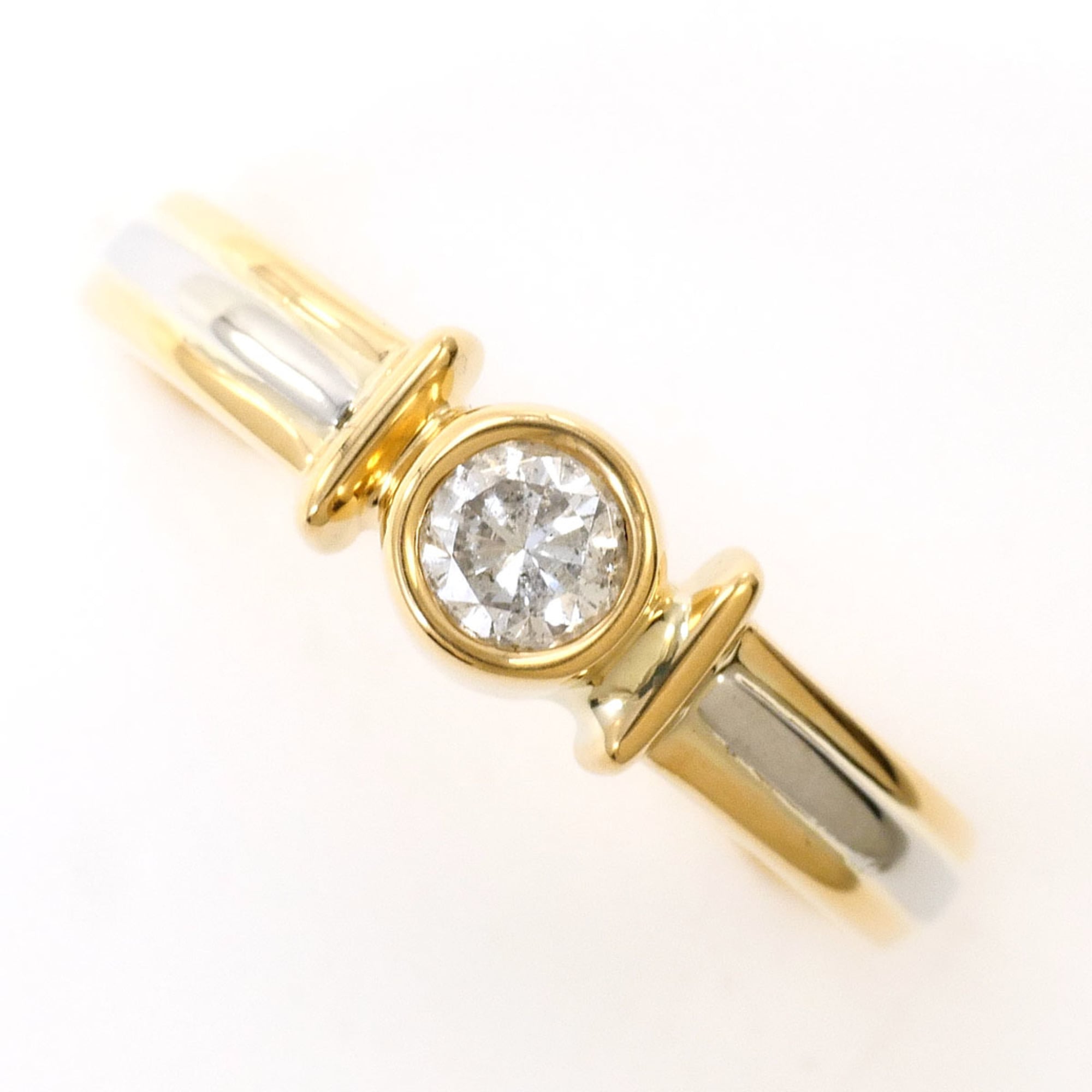 Unbranded Platinum Yellow Gold Yellow Gold (18K) Platinum 900 Band Ring (Pre-Owned)