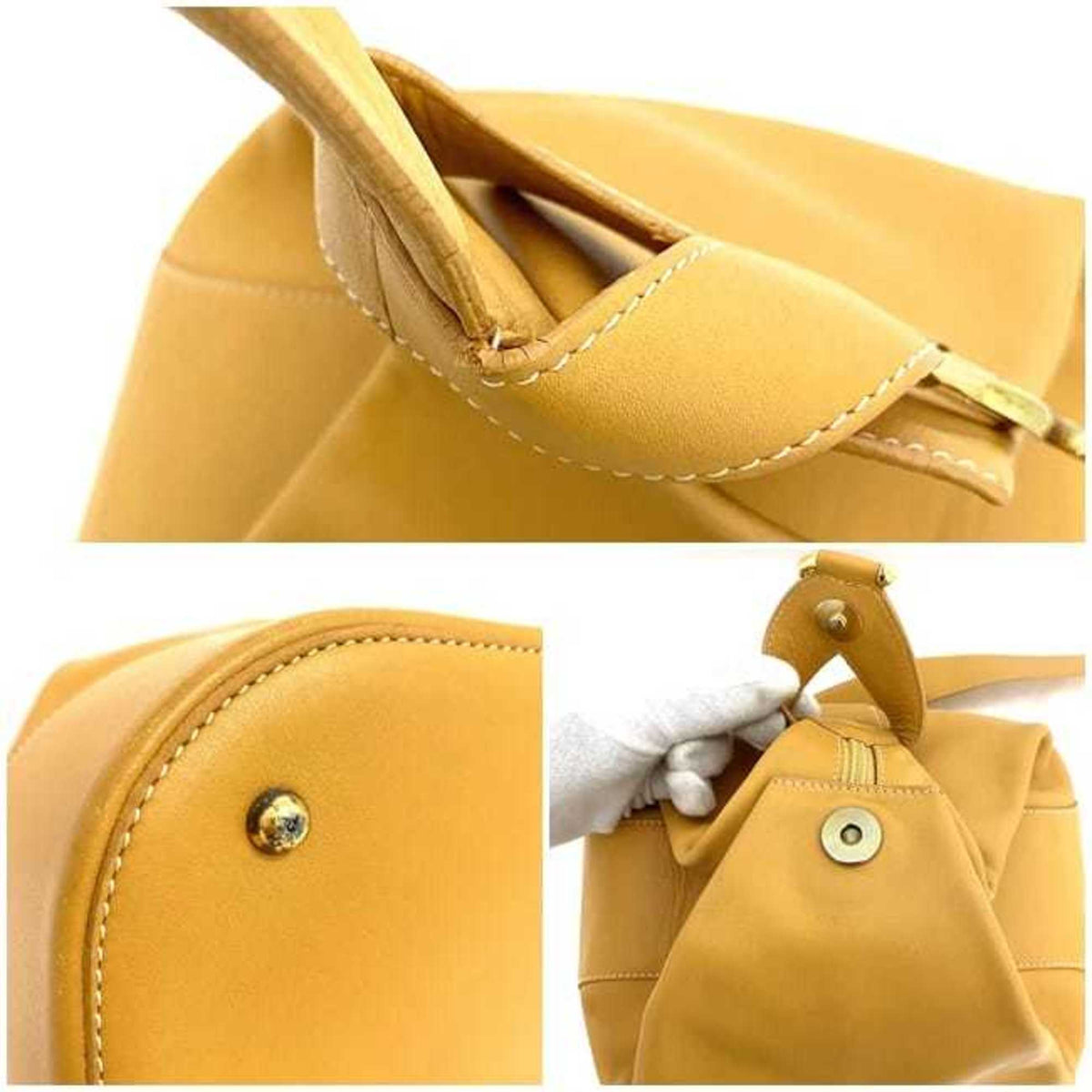 Loewe Anton Orange Leather Pouch Shoulder Bag (Pre-Owned)